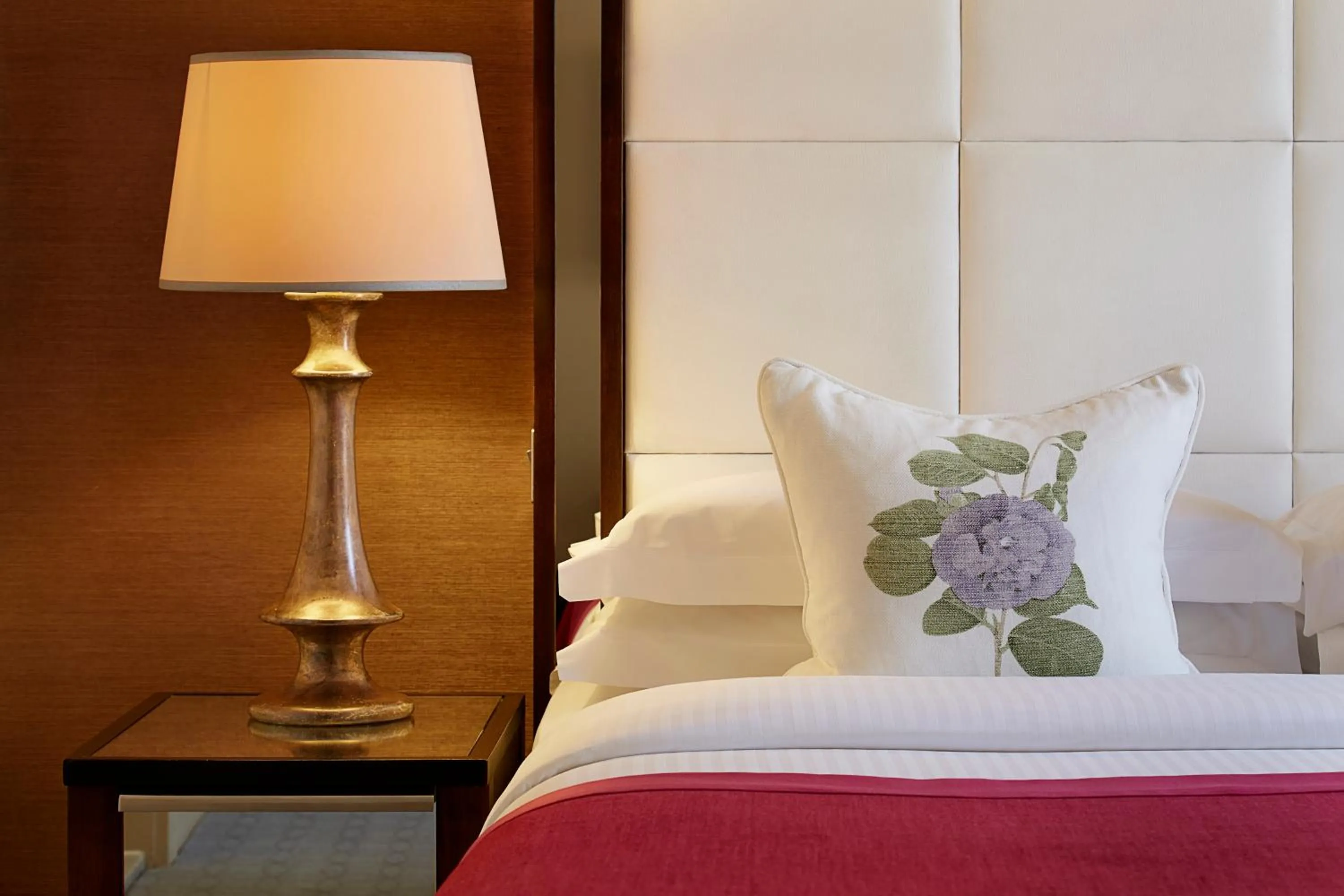 Decorative detail, Bed in The Mandeville Hotel