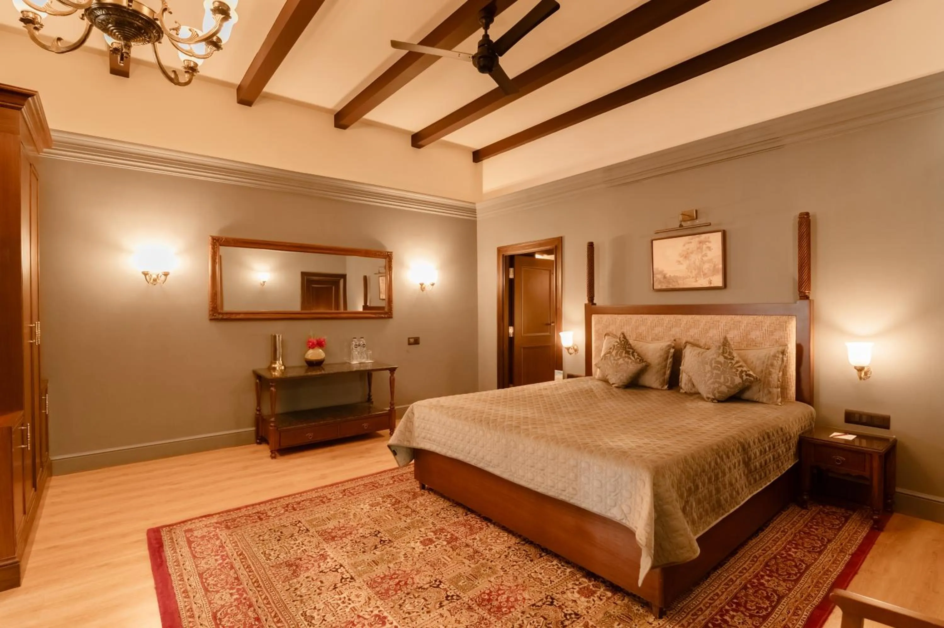 Bed in Vikram Vintage Inn