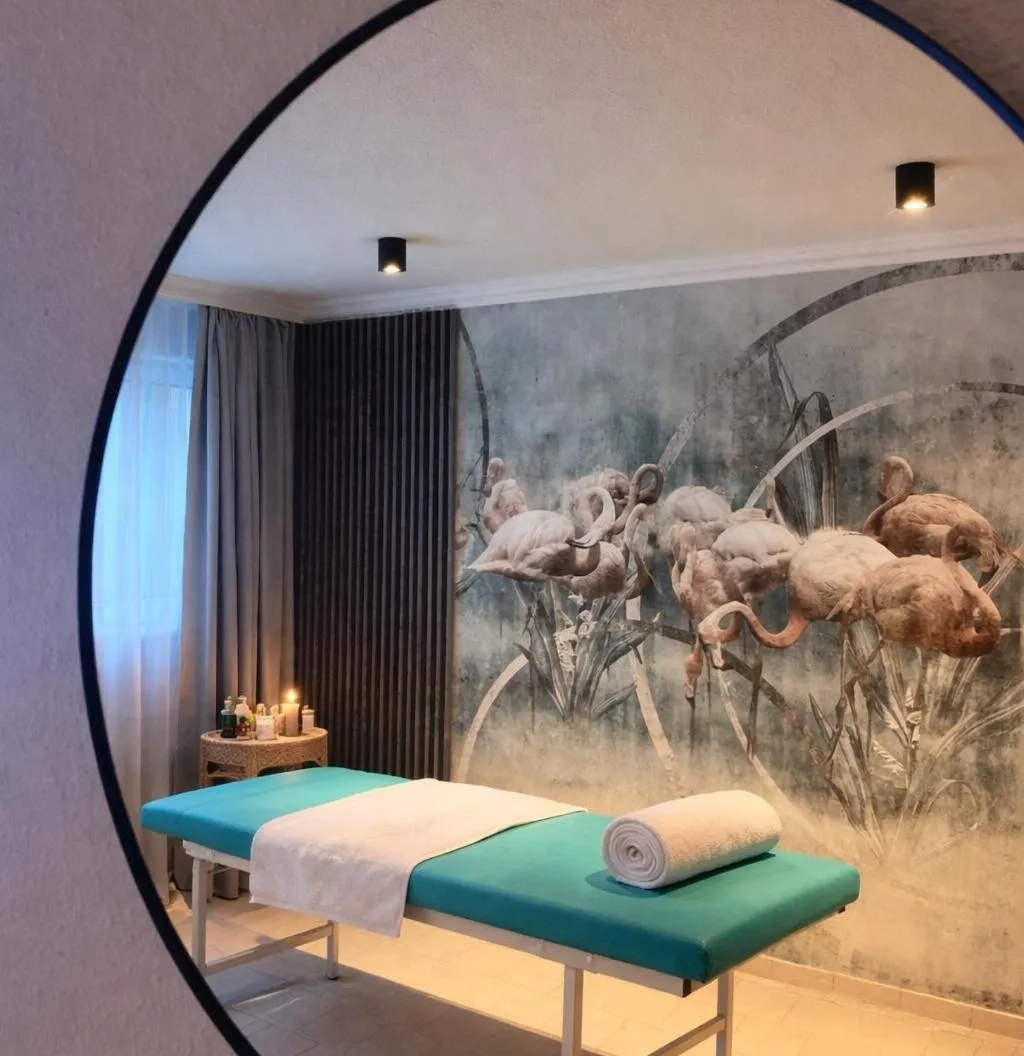 Bed in Hotel Nordkap