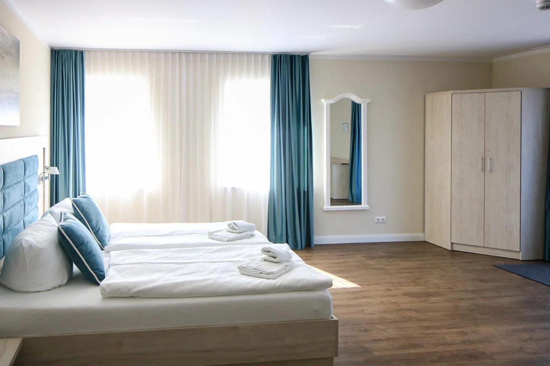 Bed in Hotel Nordkap