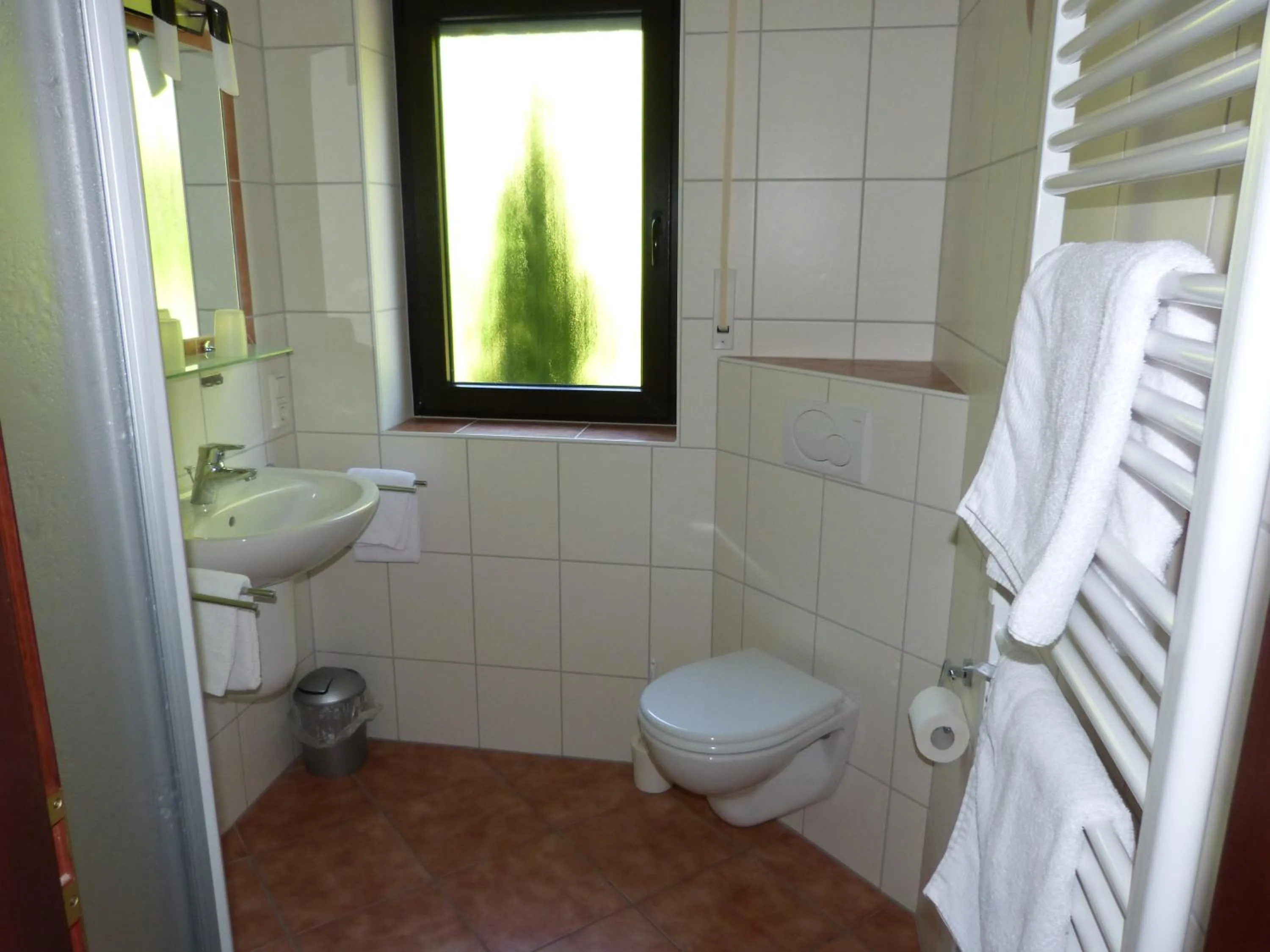 Bathroom in Cafe-Pension Waldesruh