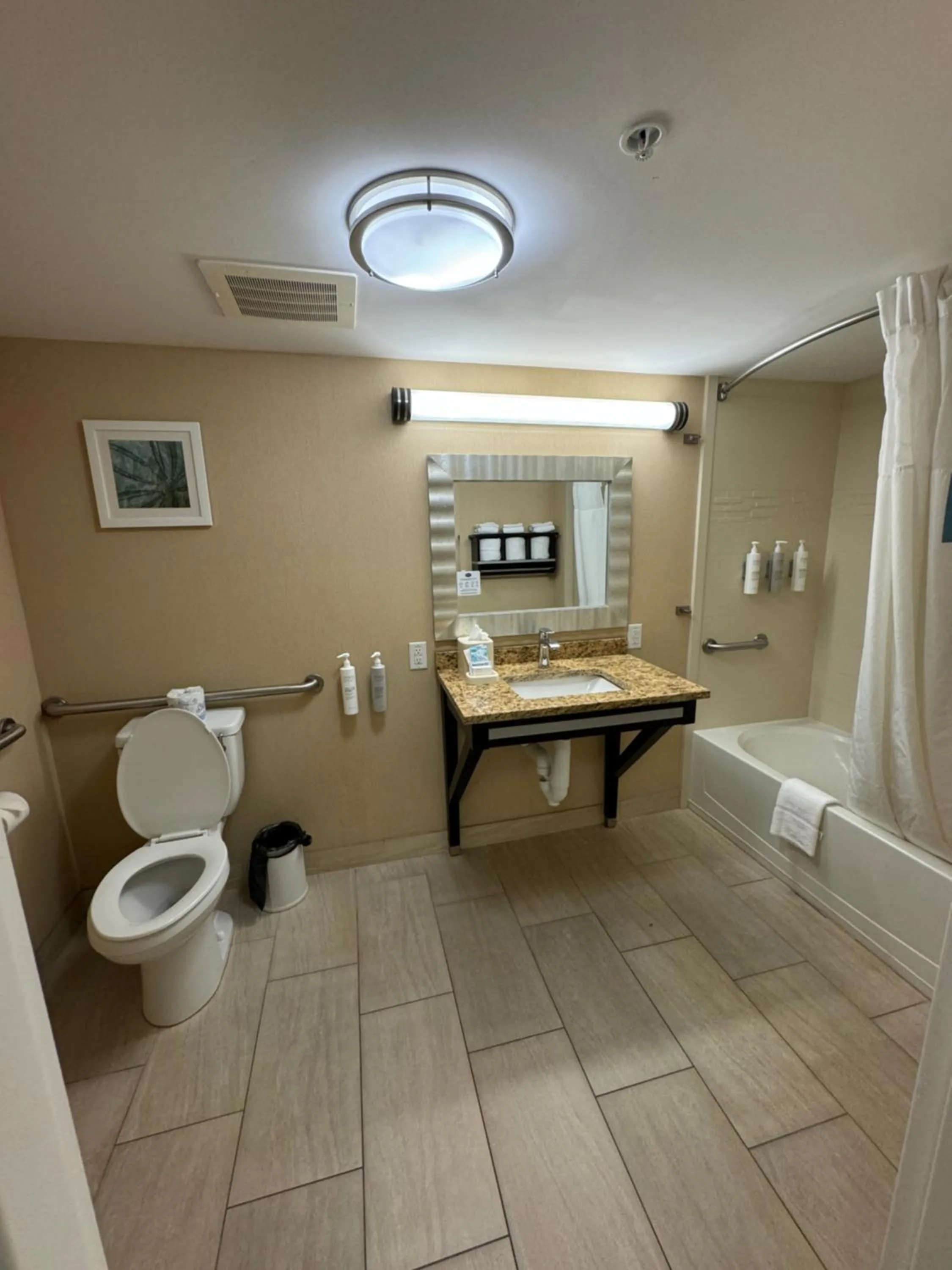 Bathroom in Hampton Inn Daytona Beach/Beachfront