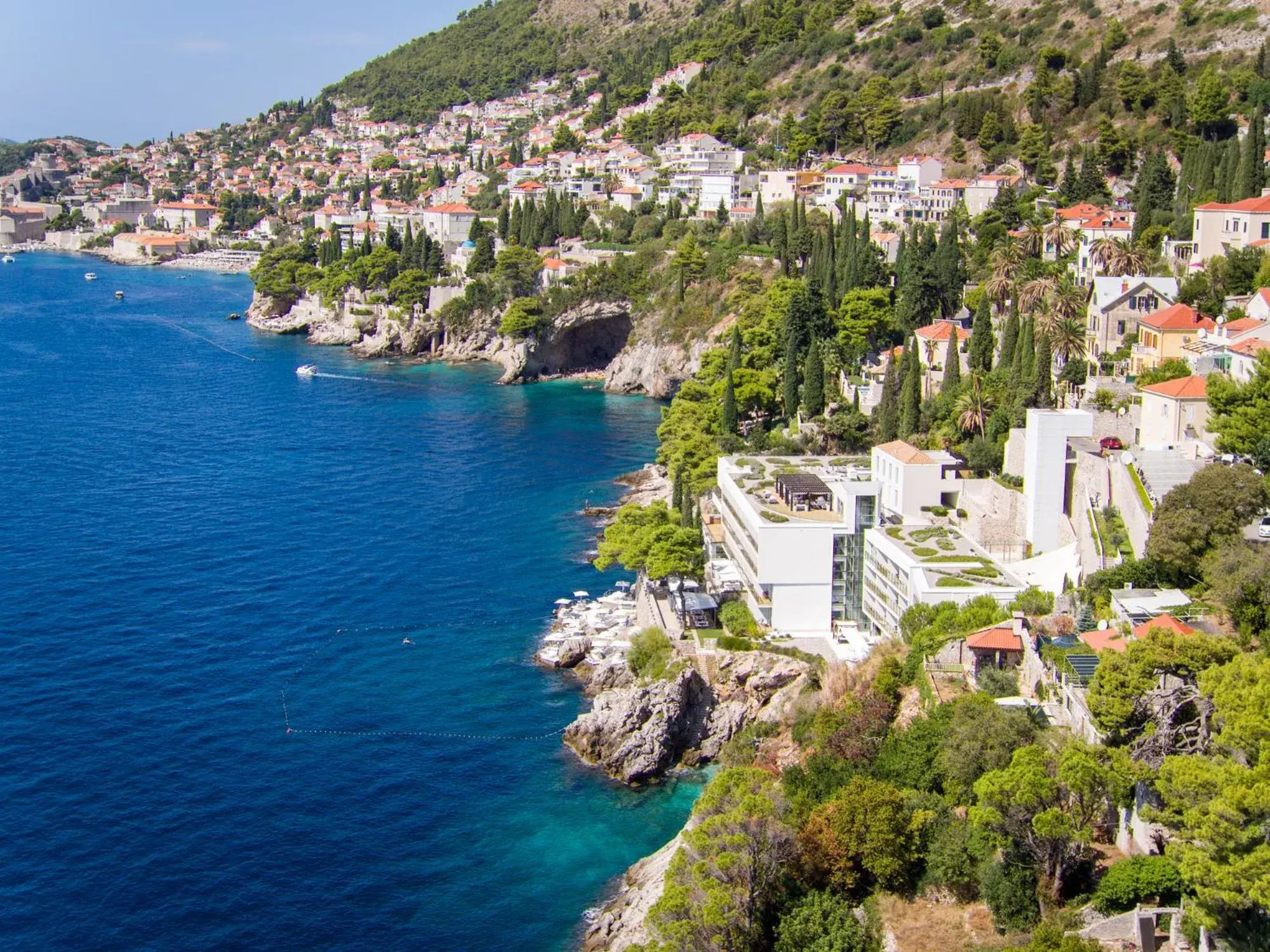 Bird's eye view, Bird's-eye View in Villa Dubrovnik