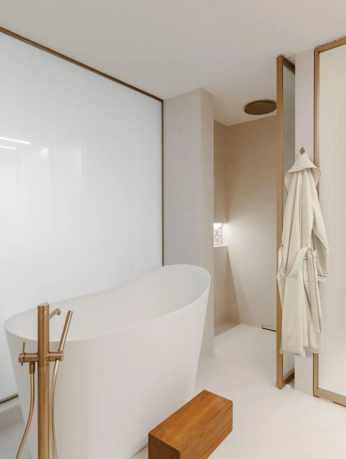 Bathroom, Bed in Villa Dubrovnik