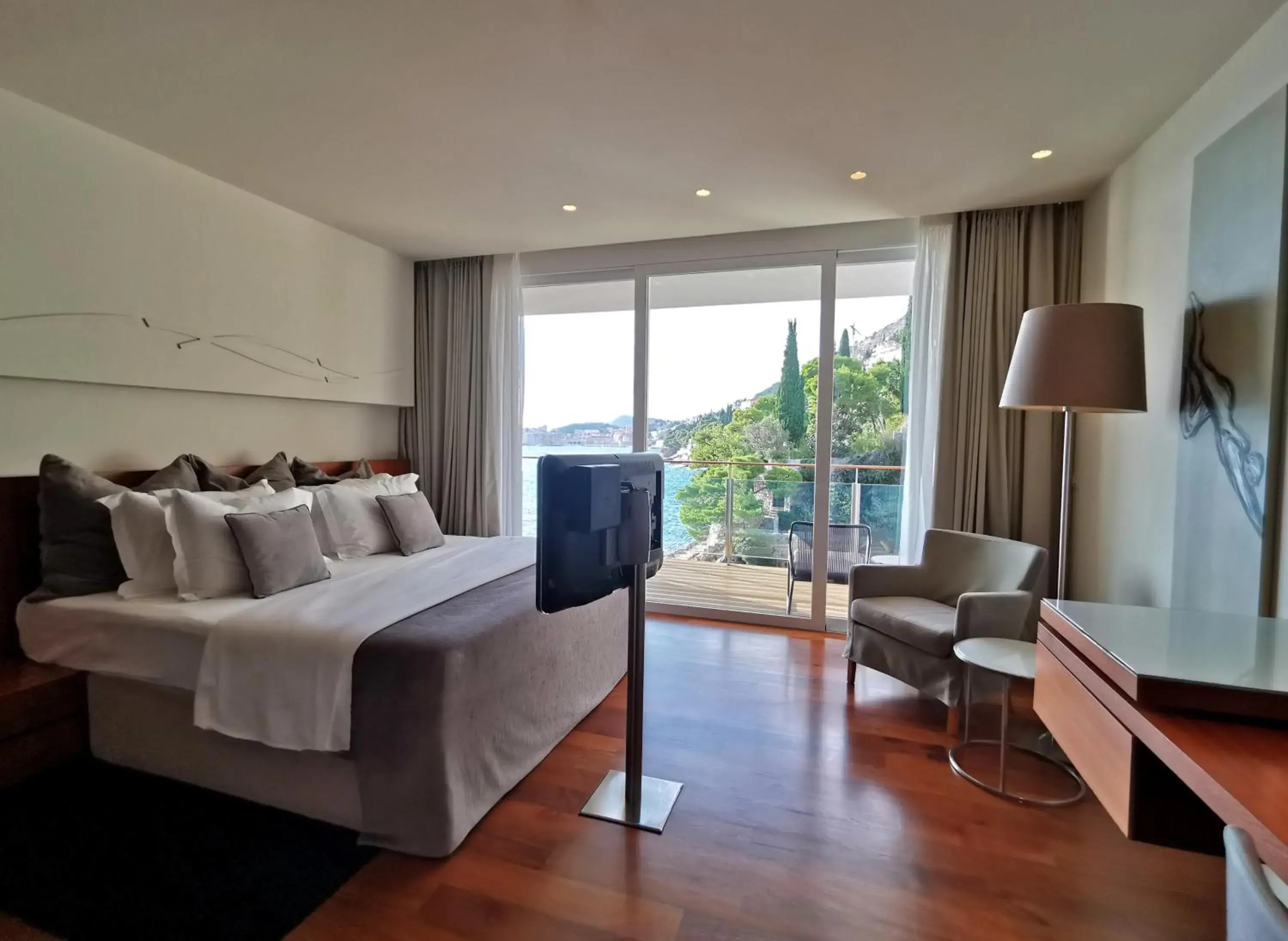 Bedroom, Seating Area in Villa Dubrovnik