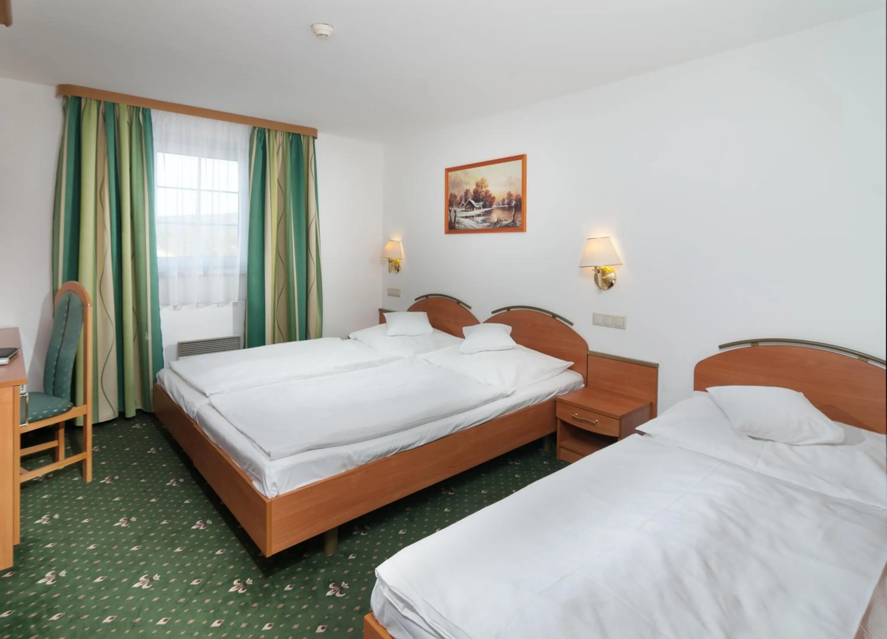 Bed in Hotel Spindlerova Bouda