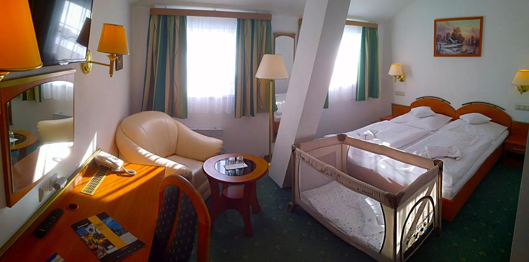 Bed in Hotel Spindlerova Bouda