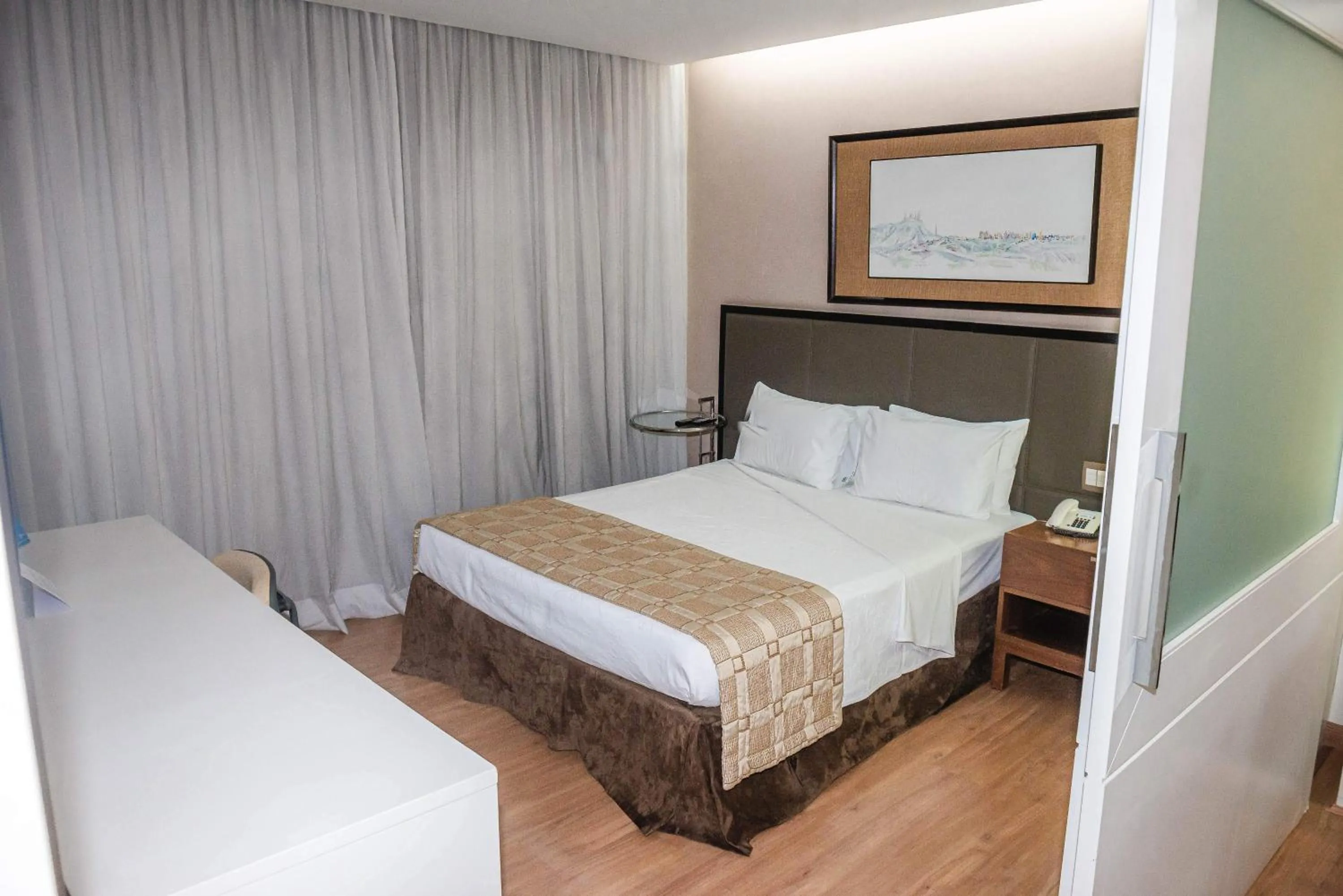 Photo of the whole room, Bed in Belo Horizonte Plaza