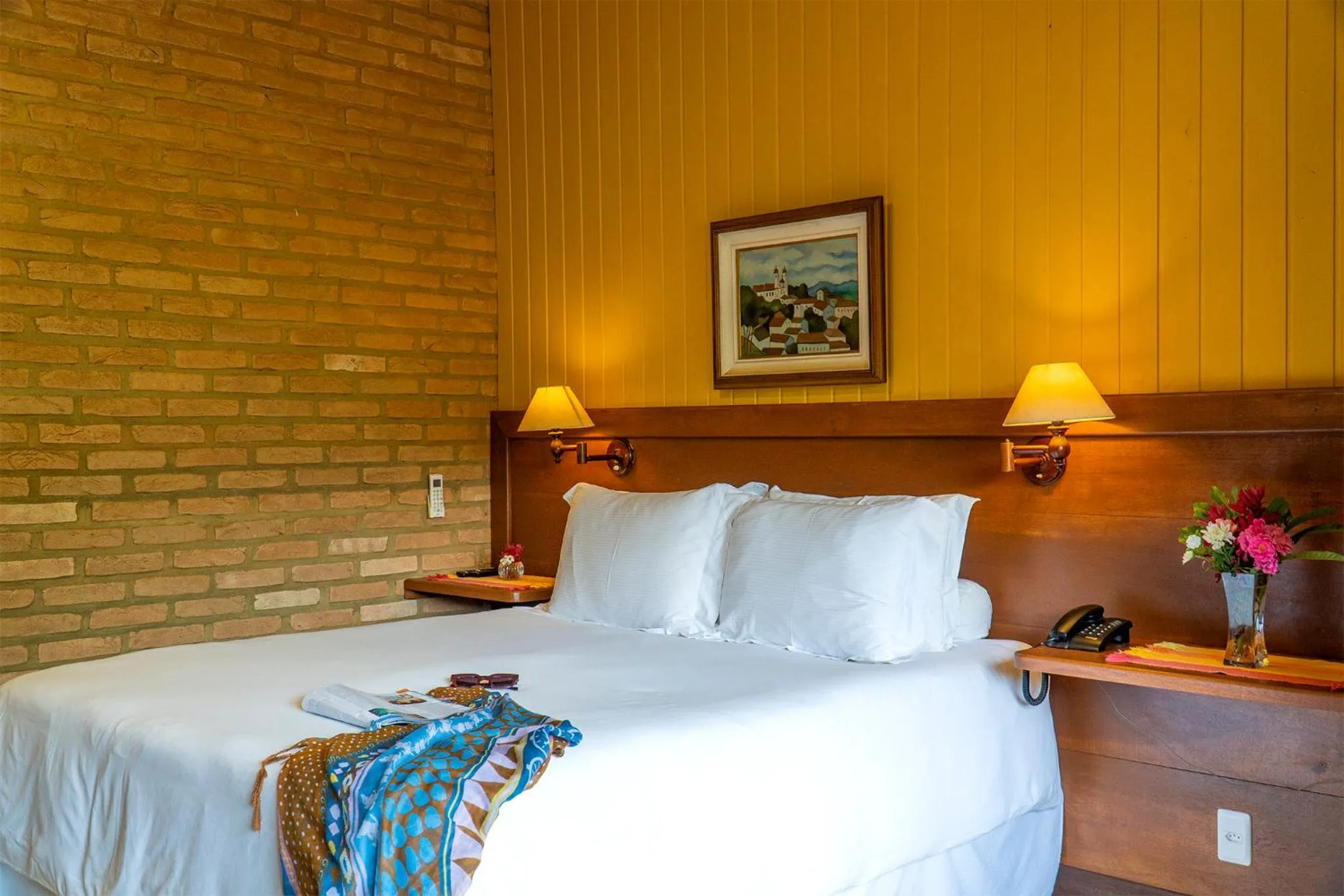 Bed in Pousada Tijupá