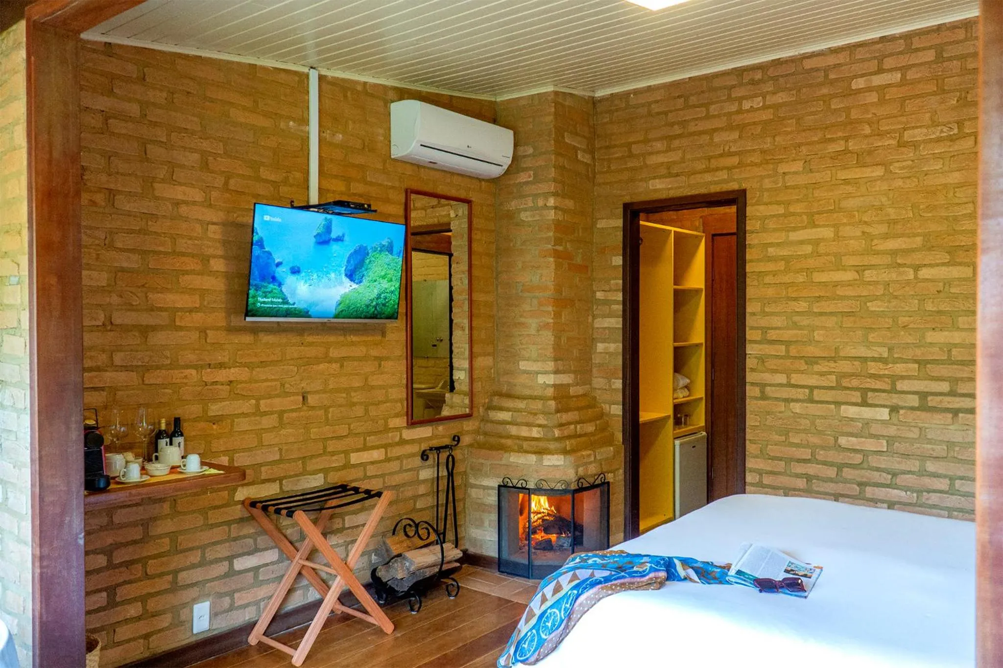 Bed in Pousada Tijupá