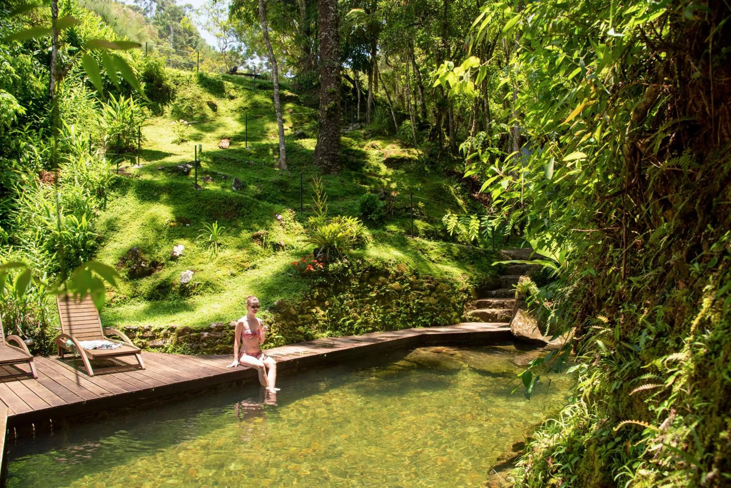 Swimming pool in Pousada Tijupá