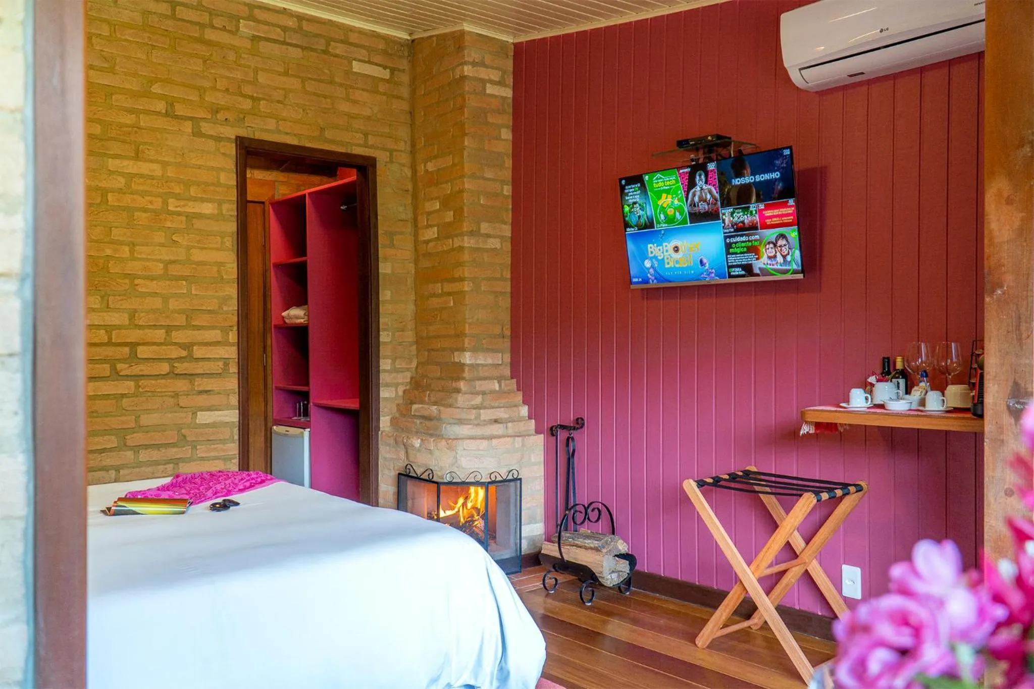 Bed in Pousada Tijupá