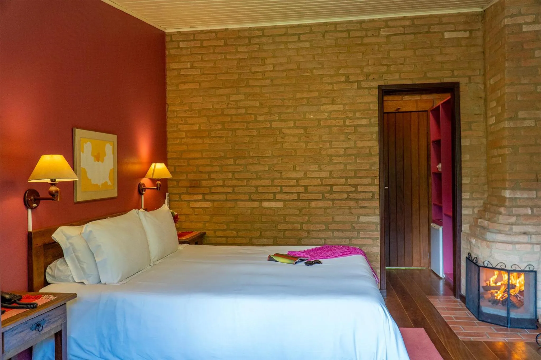 Bed in Pousada Tijupá