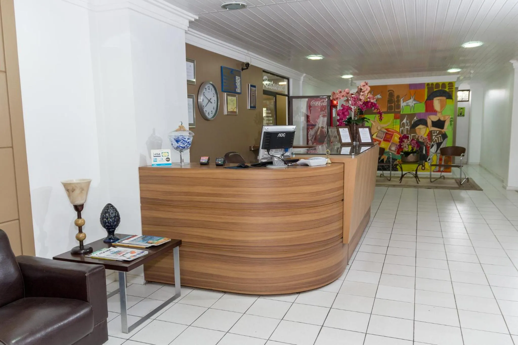 Lobby or reception in Maria Quitéria Hotel & Flat