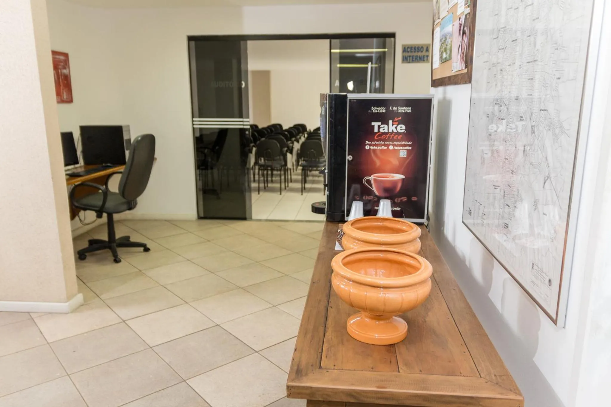 Lobby or reception in Maria Quitéria Hotel & Flat