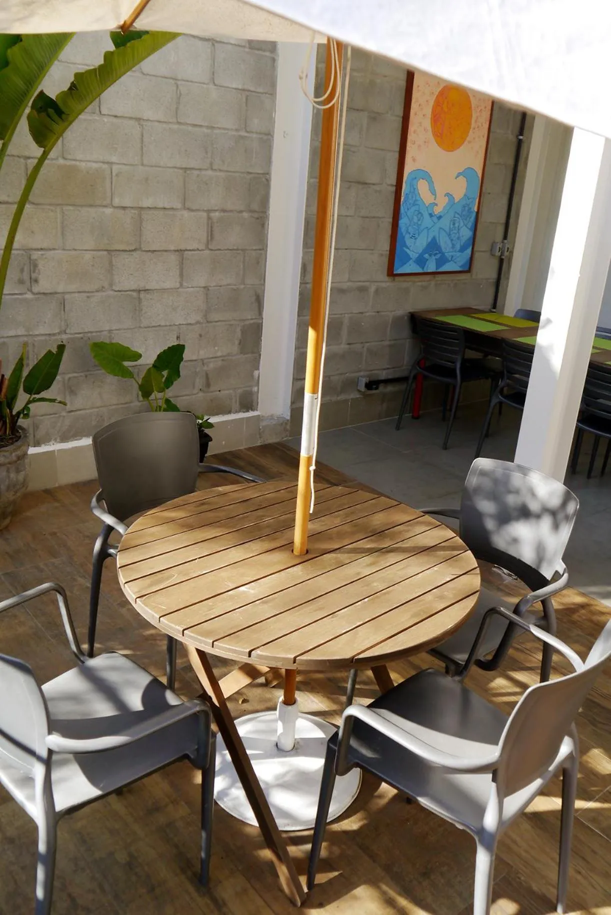 Patio in CabanaCopa Hostel