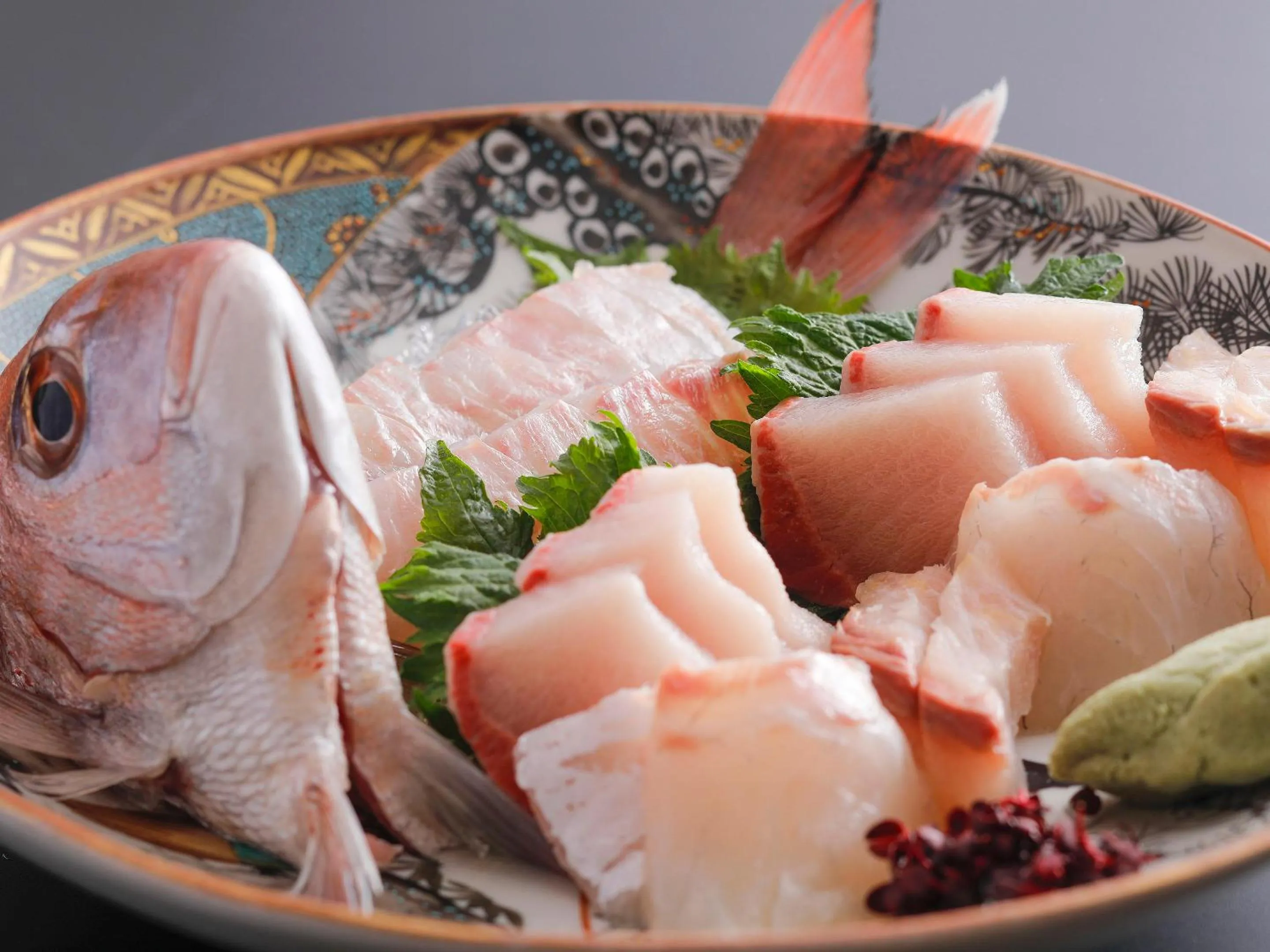Food close-up in Seikiro Ryokan Historical Museum Hotel