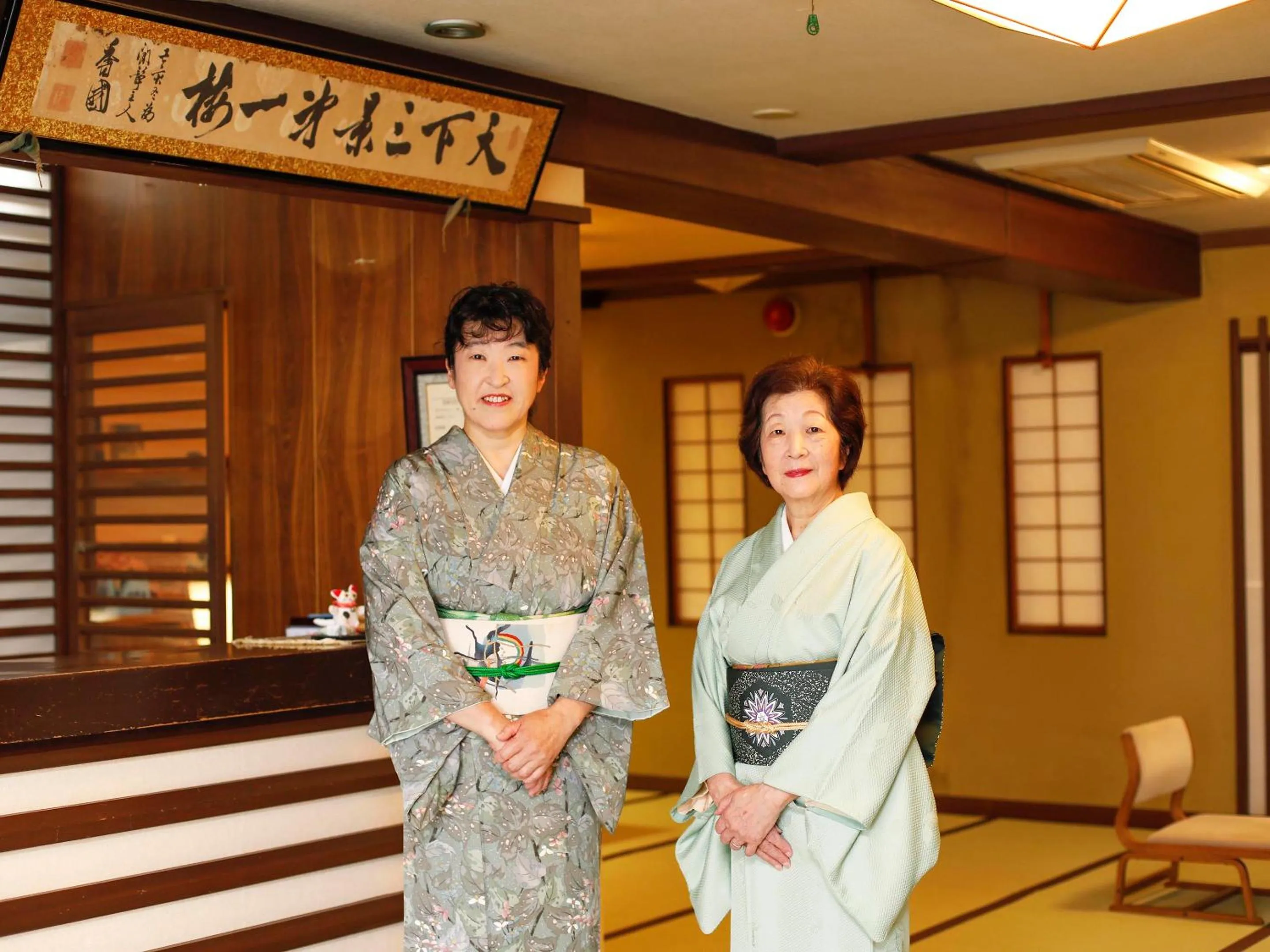 Staff in Seikiro Ryokan Historical Museum Hotel