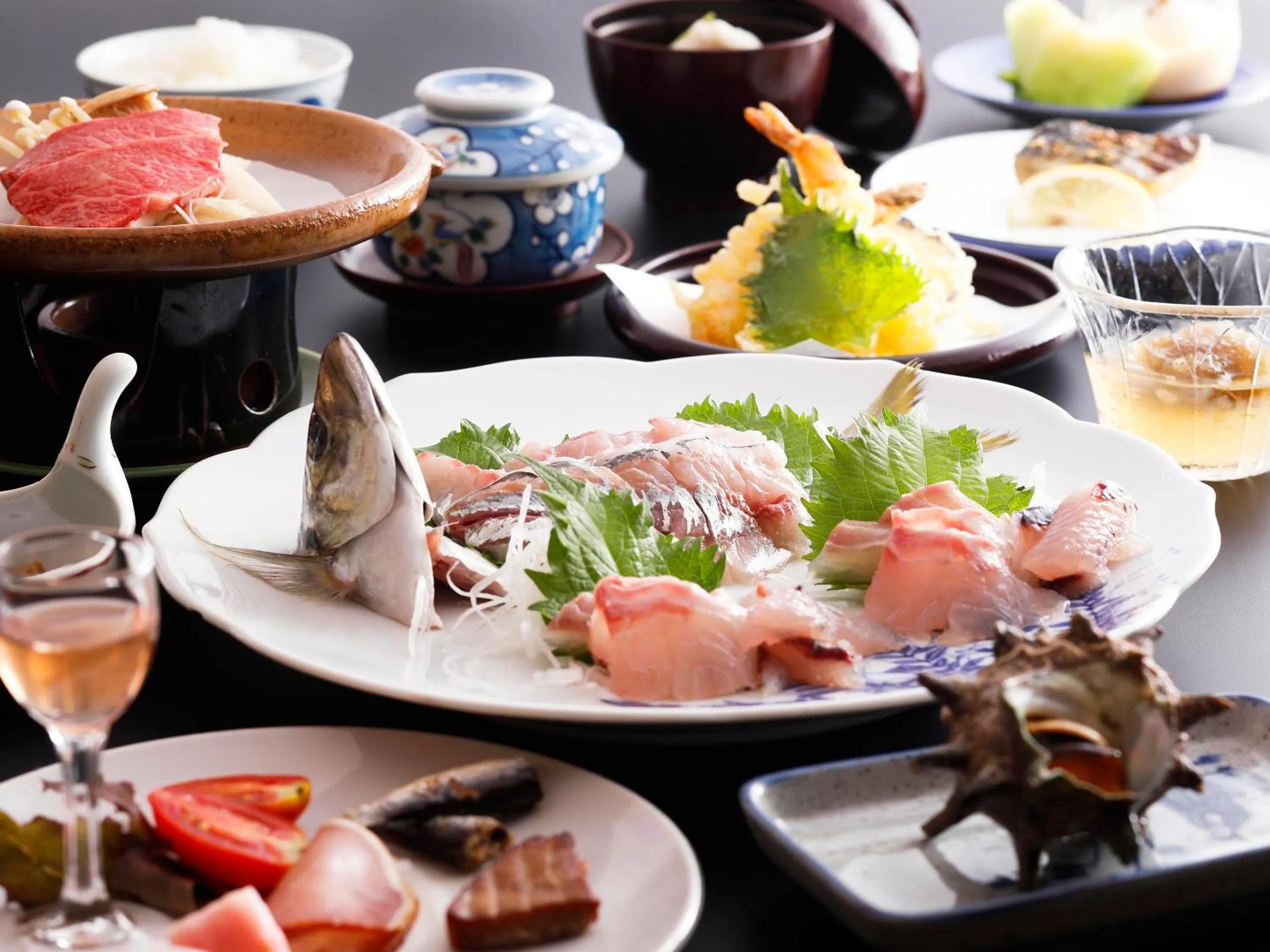 Dinner in Seikiro Ryokan Historical Museum Hotel