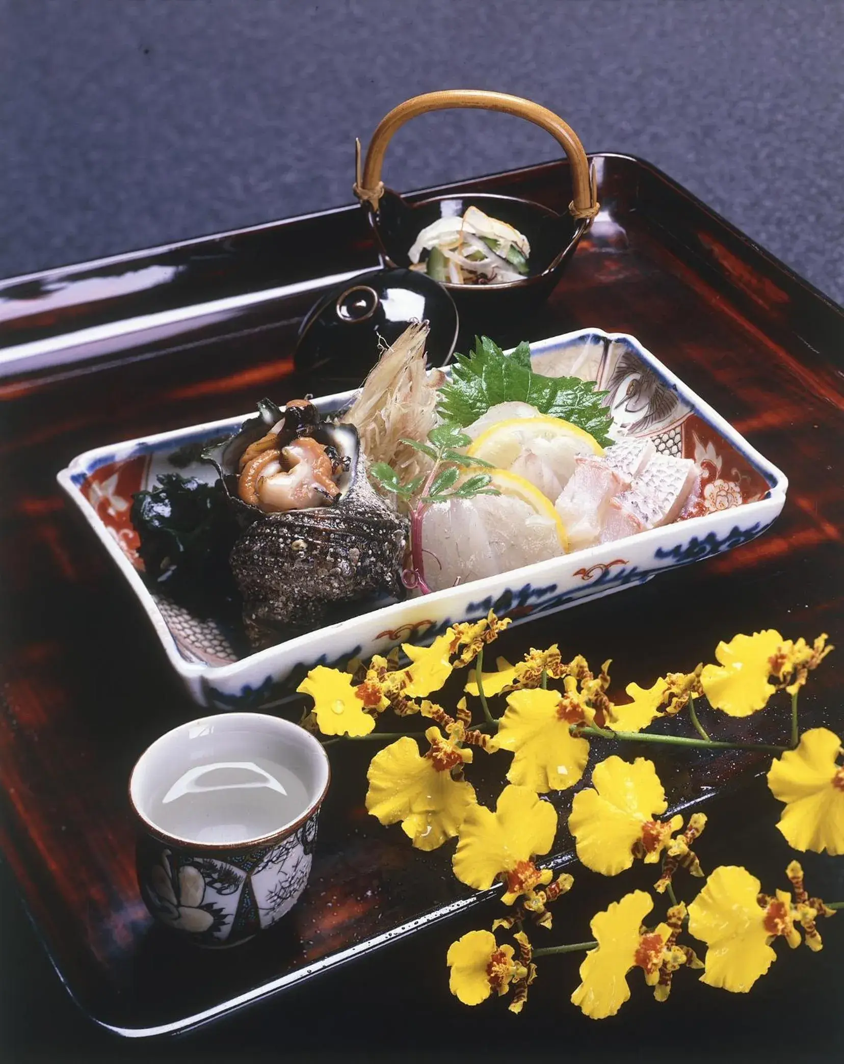 Food close-up in Seikiro Ryokan Historical Museum Hotel Food close-up in Seikiro Ryokan Historical Museum Hotel