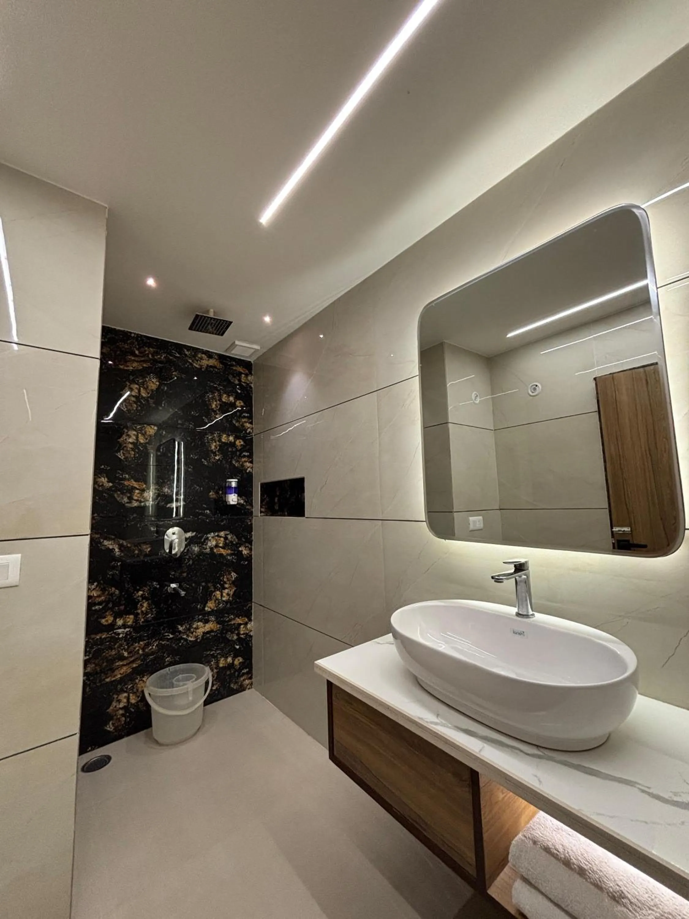 Shower in Taj Inn Hotel