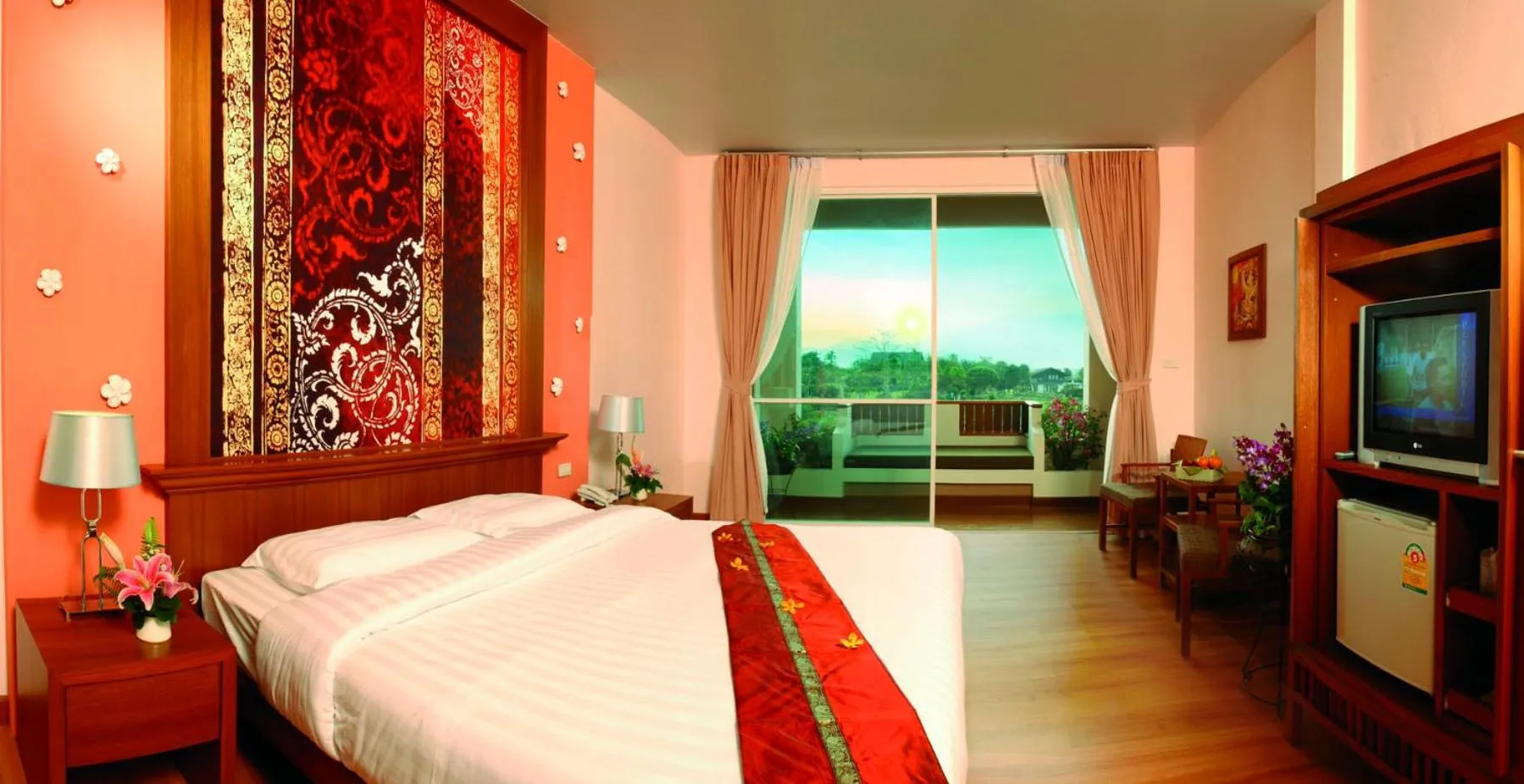 Bed in Fueng Fah Riverside Gardens Resort