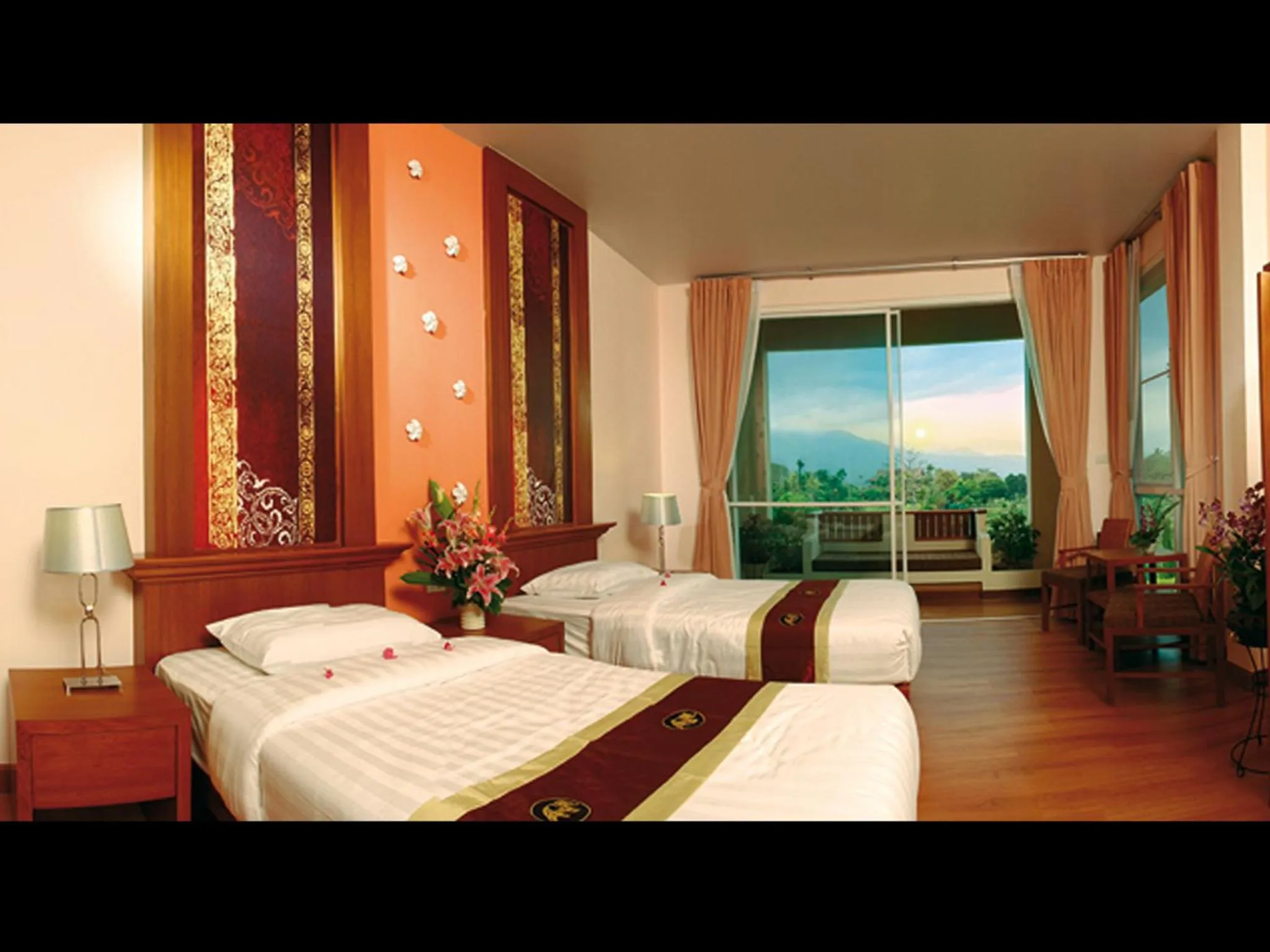 Bed in Fueng Fah Riverside Gardens Resort