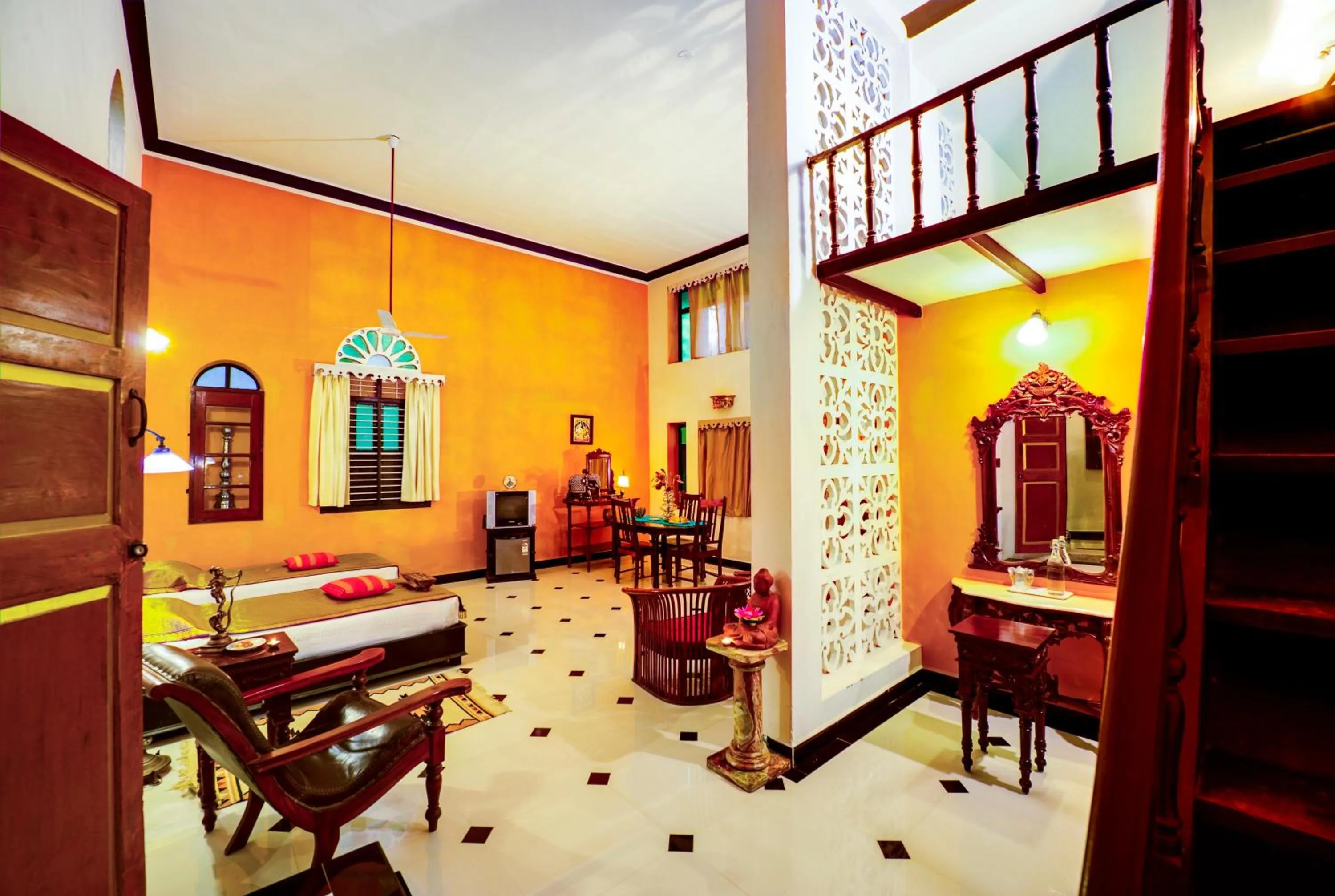 Bed in Indeco Hotels Swamimalai