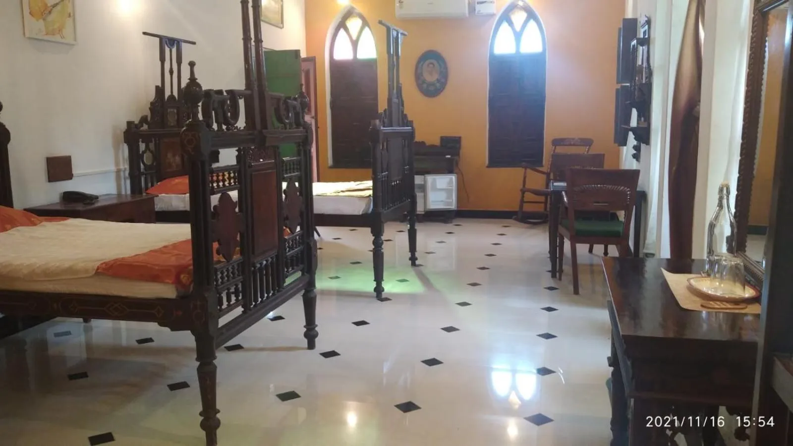 Bed in Indeco Hotels Swamimalai