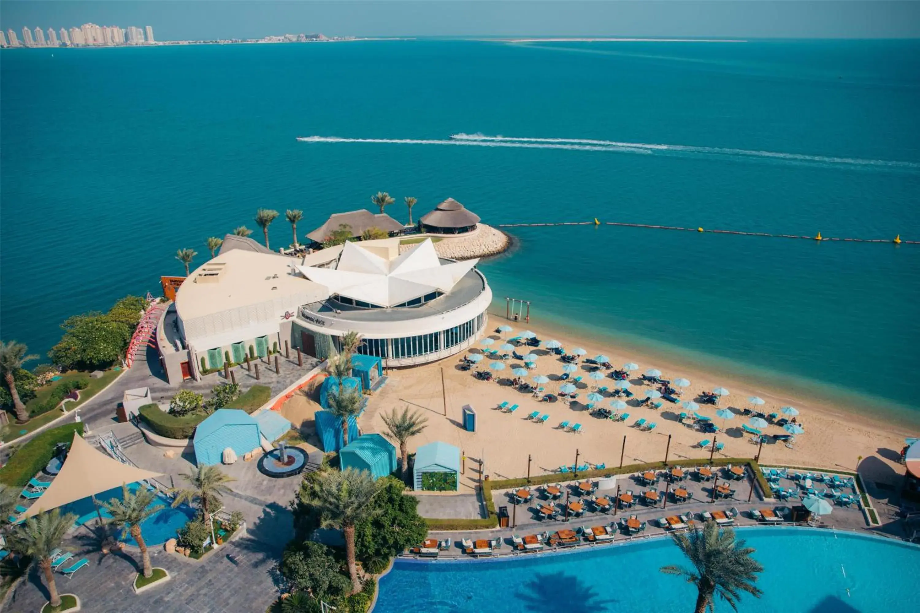 Property building in Hilton Doha Property building in Hilton Doha