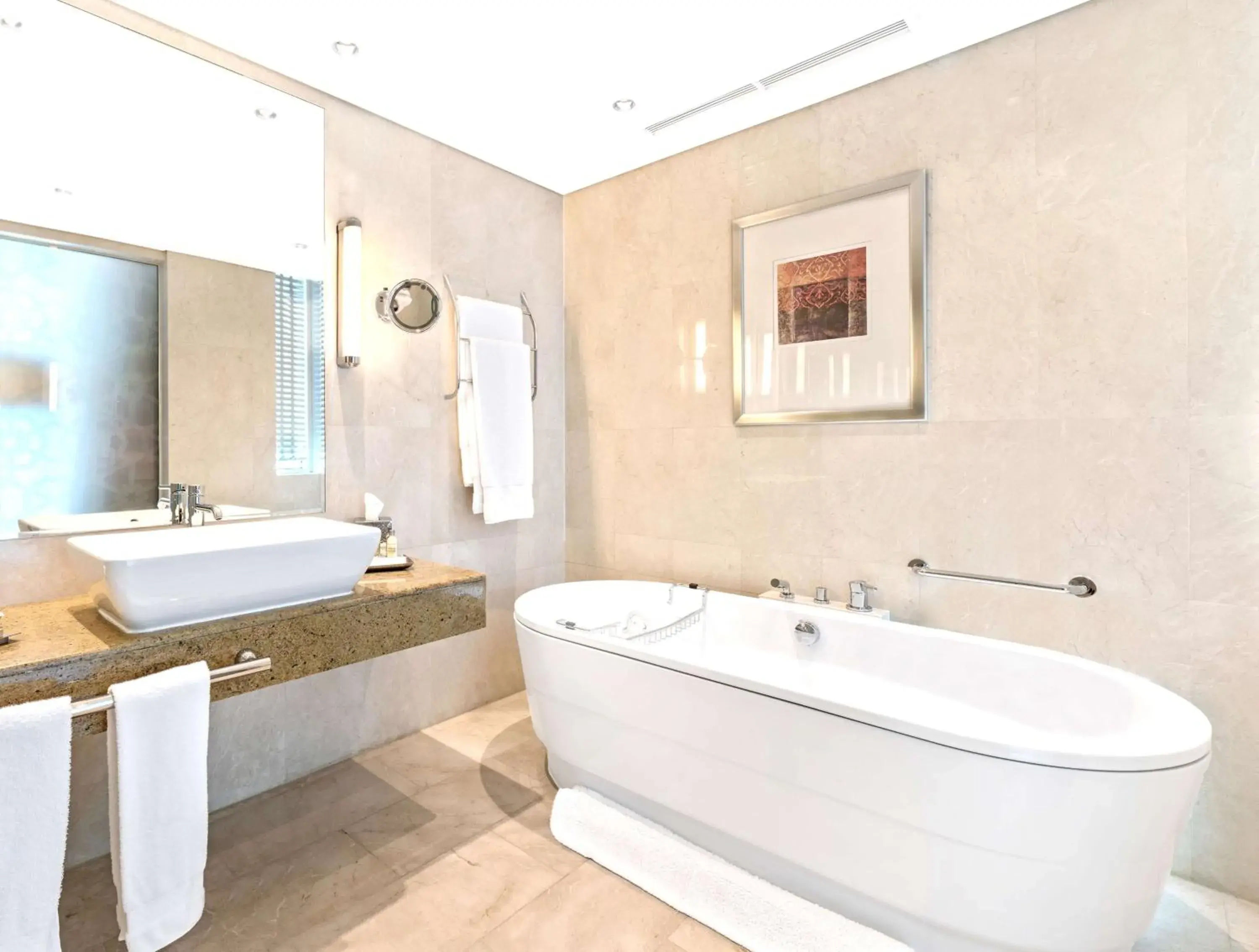 Bathroom in Hilton Doha Bathroom in Hilton Doha