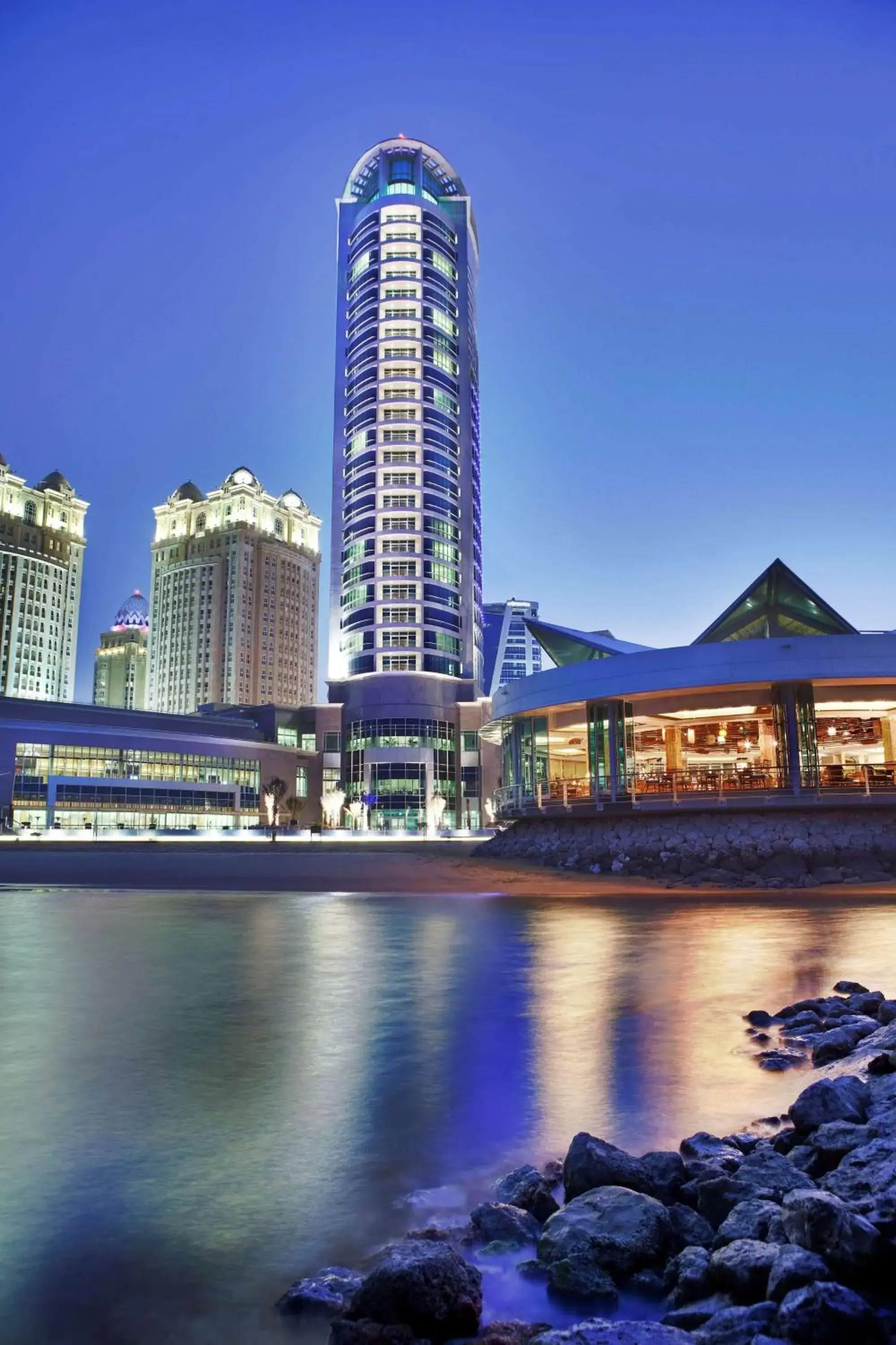 Property building in Hilton Doha Property building in Hilton Doha
