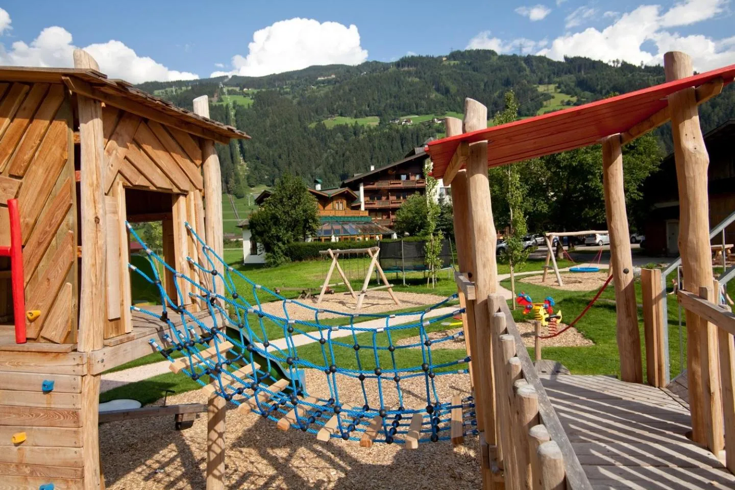 Children play ground in Ferienhotel Sonnenhof