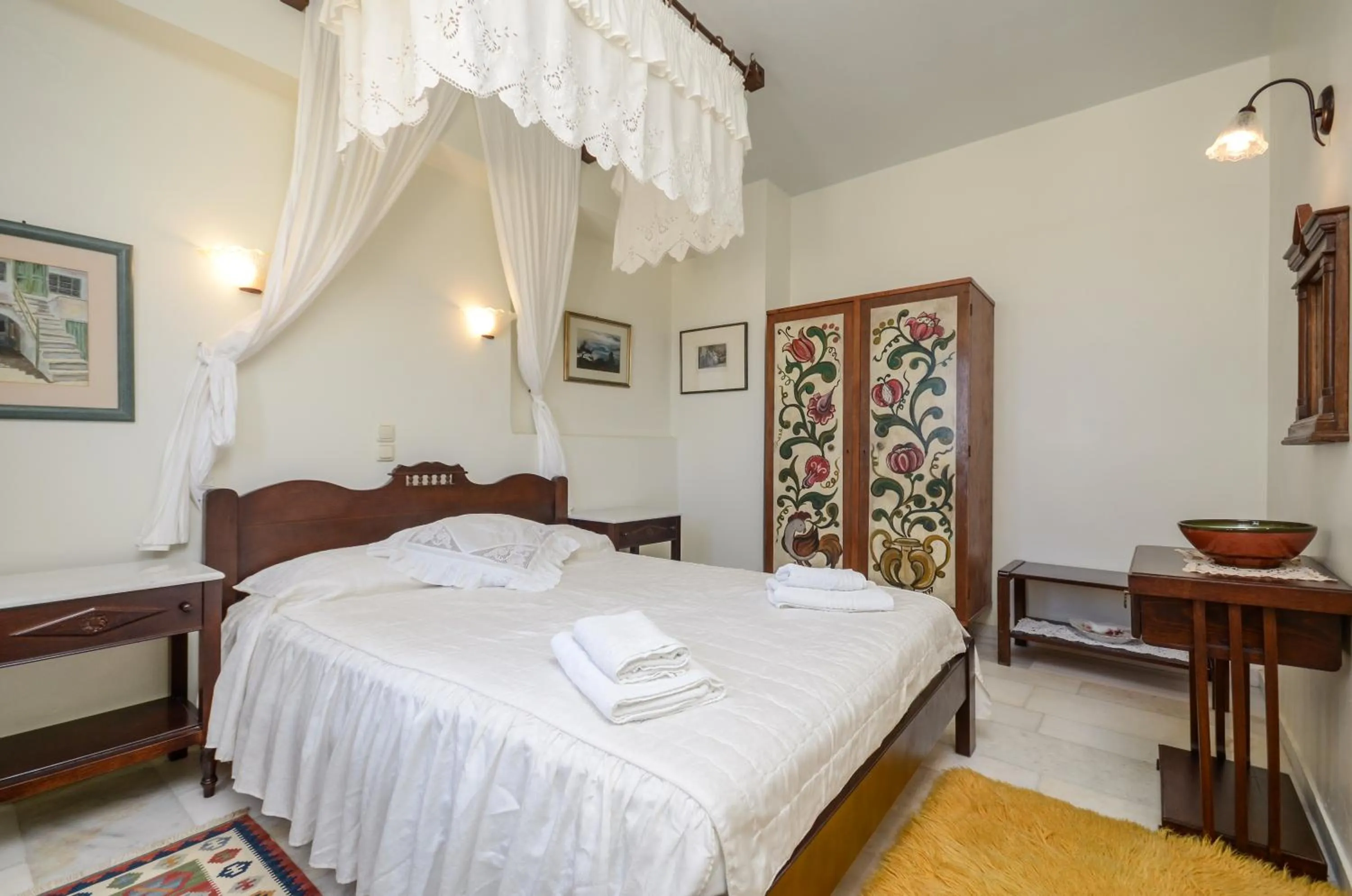 Bedroom, Bed in Chateau Zevgoli