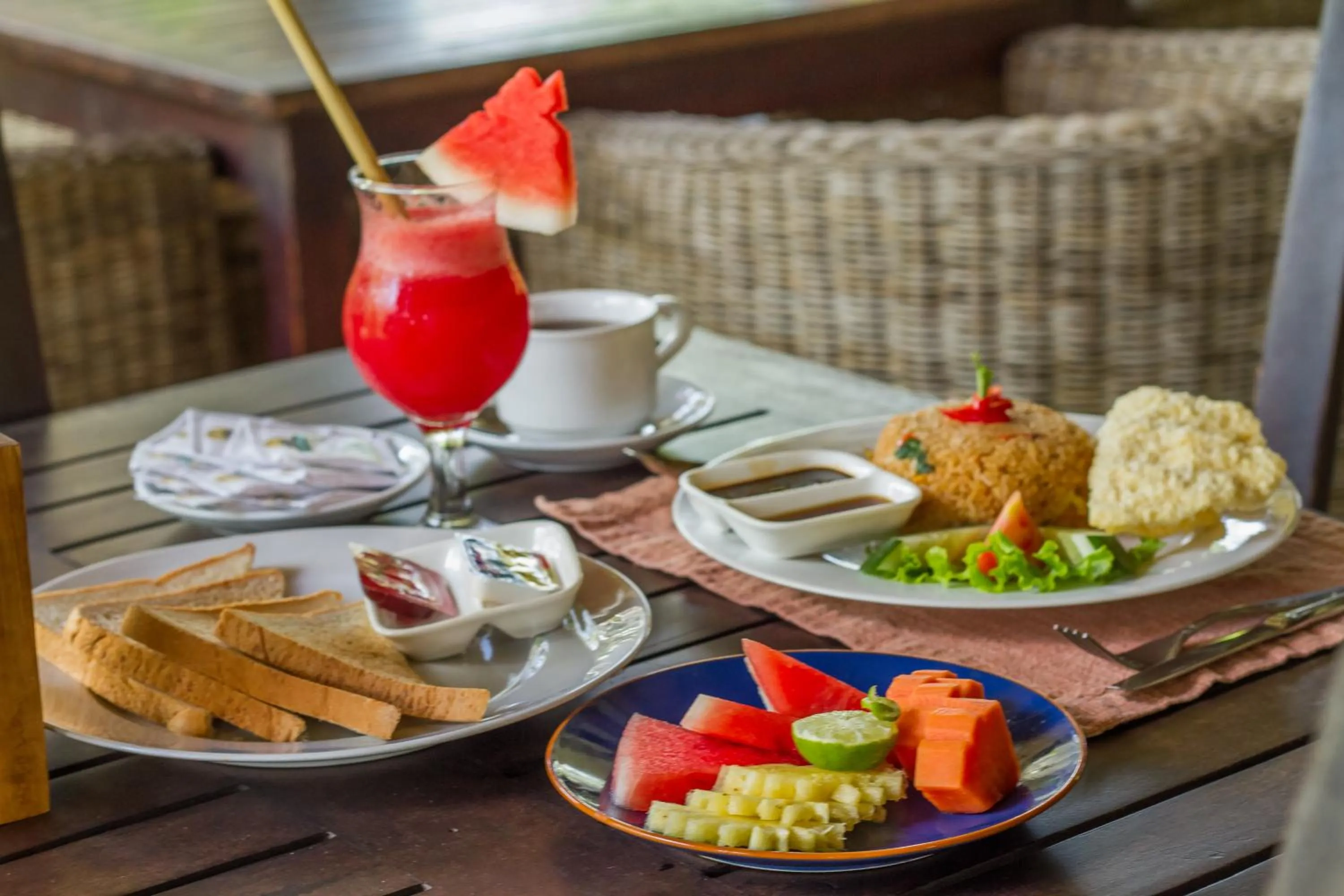 Breakfast in Suly Vegetarian Resort & Spa