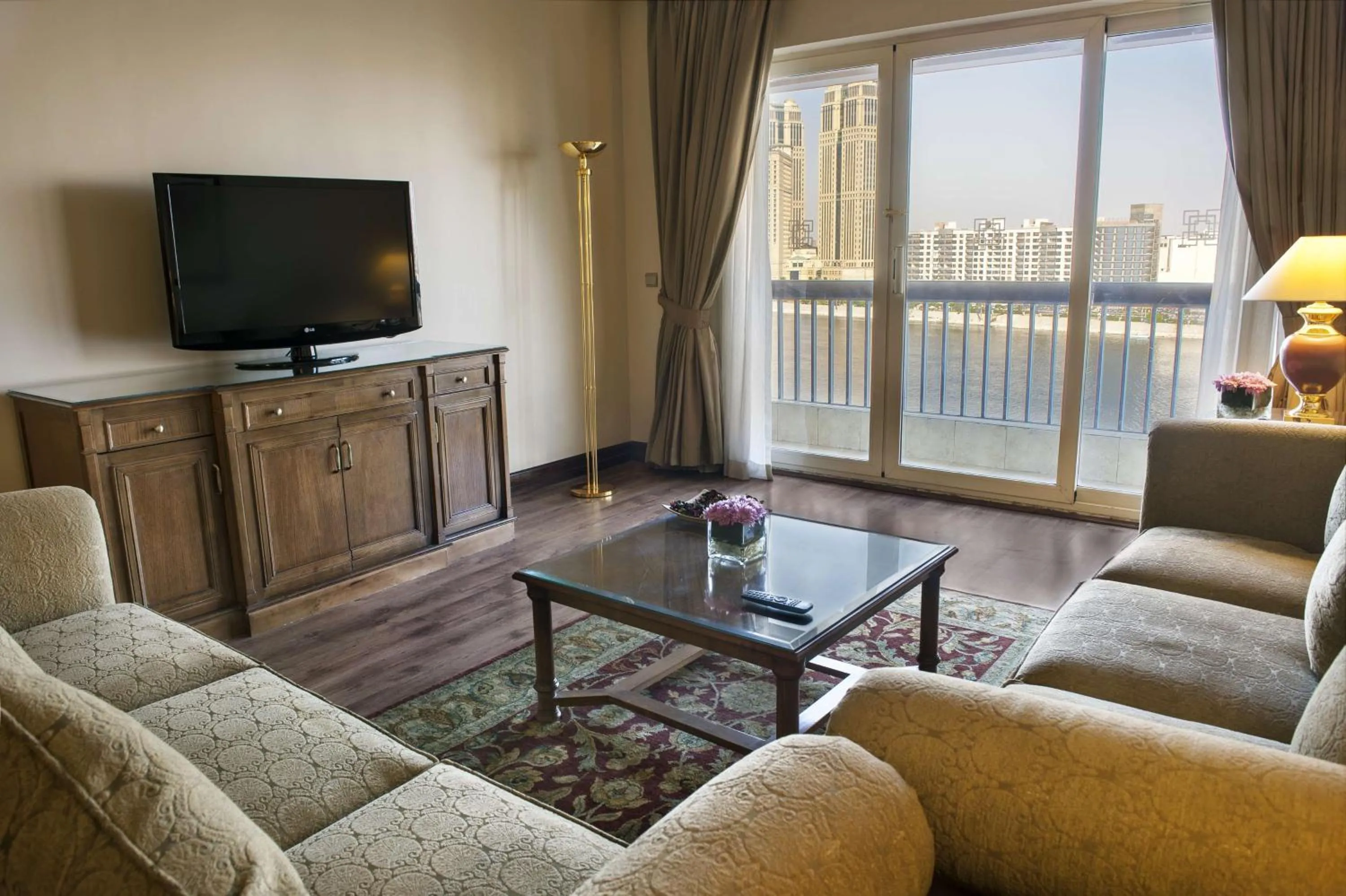 Living room in Hilton Cairo Zamalek Residences