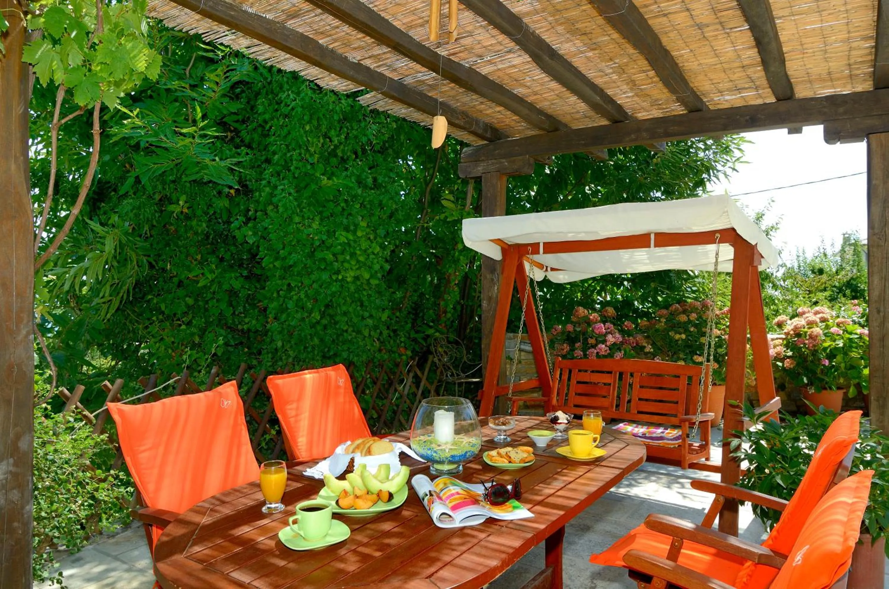 Patio in Guesthouse Iris