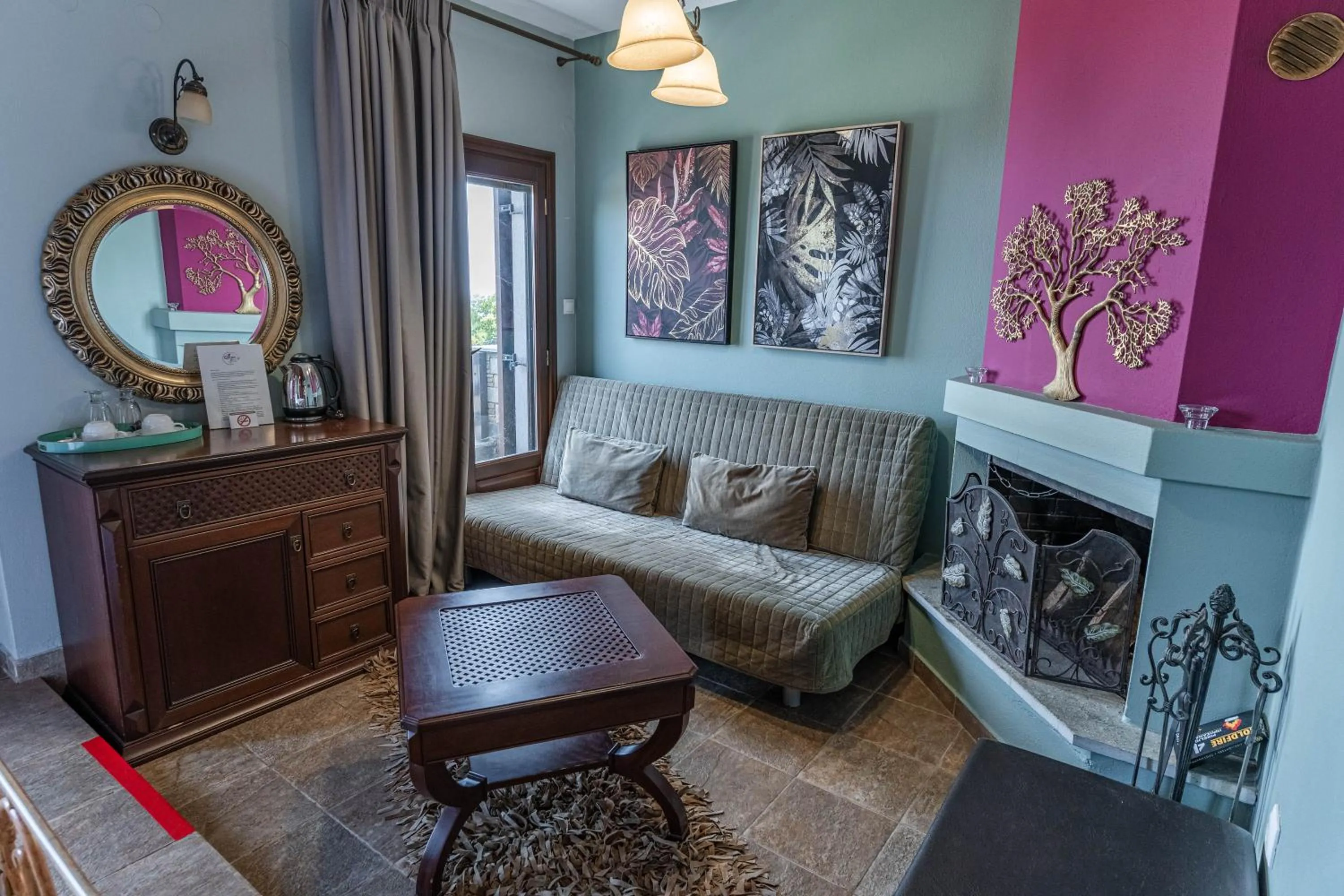 Seating area in Guesthouse Iris