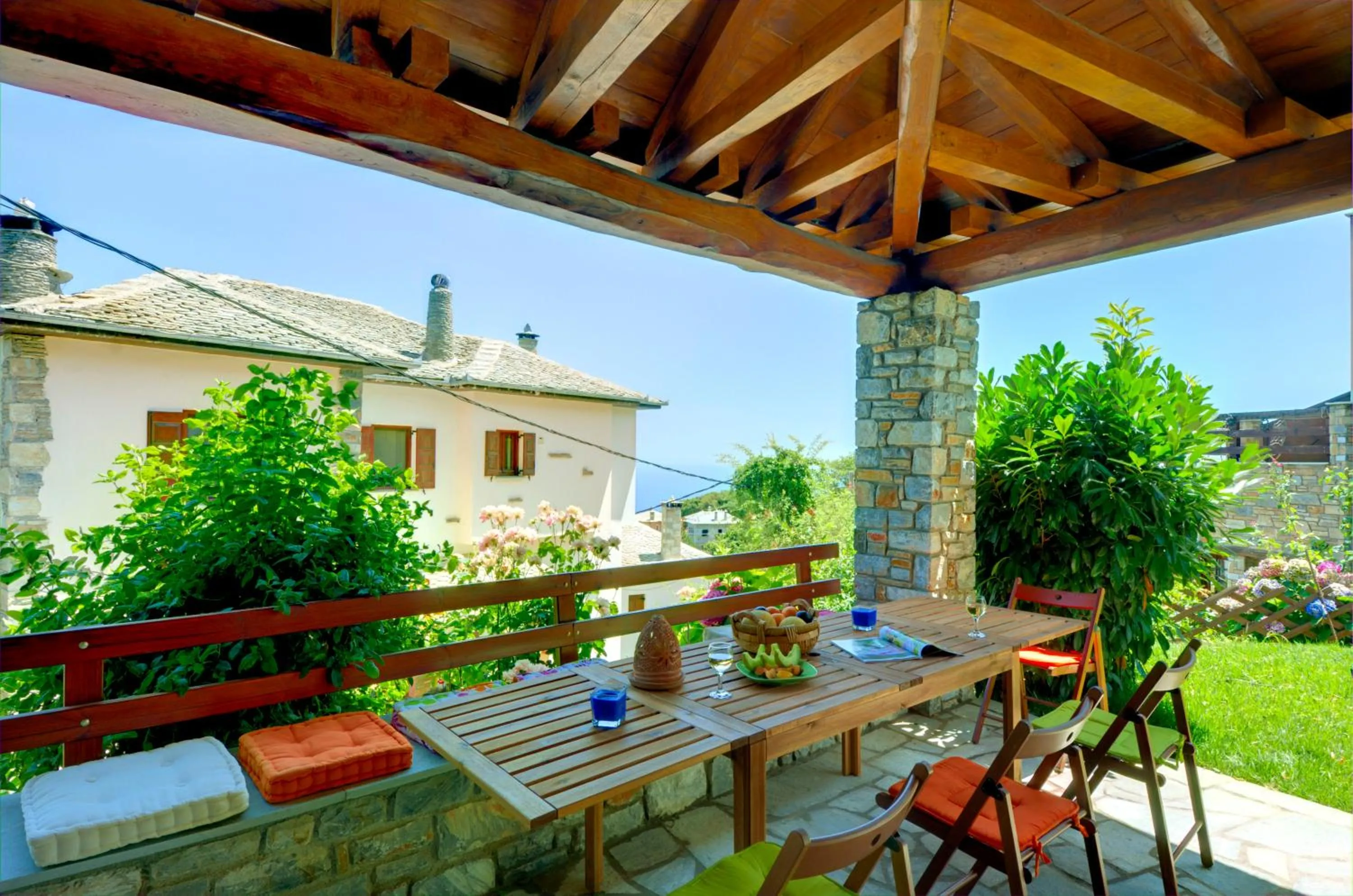Patio in Guesthouse Iris