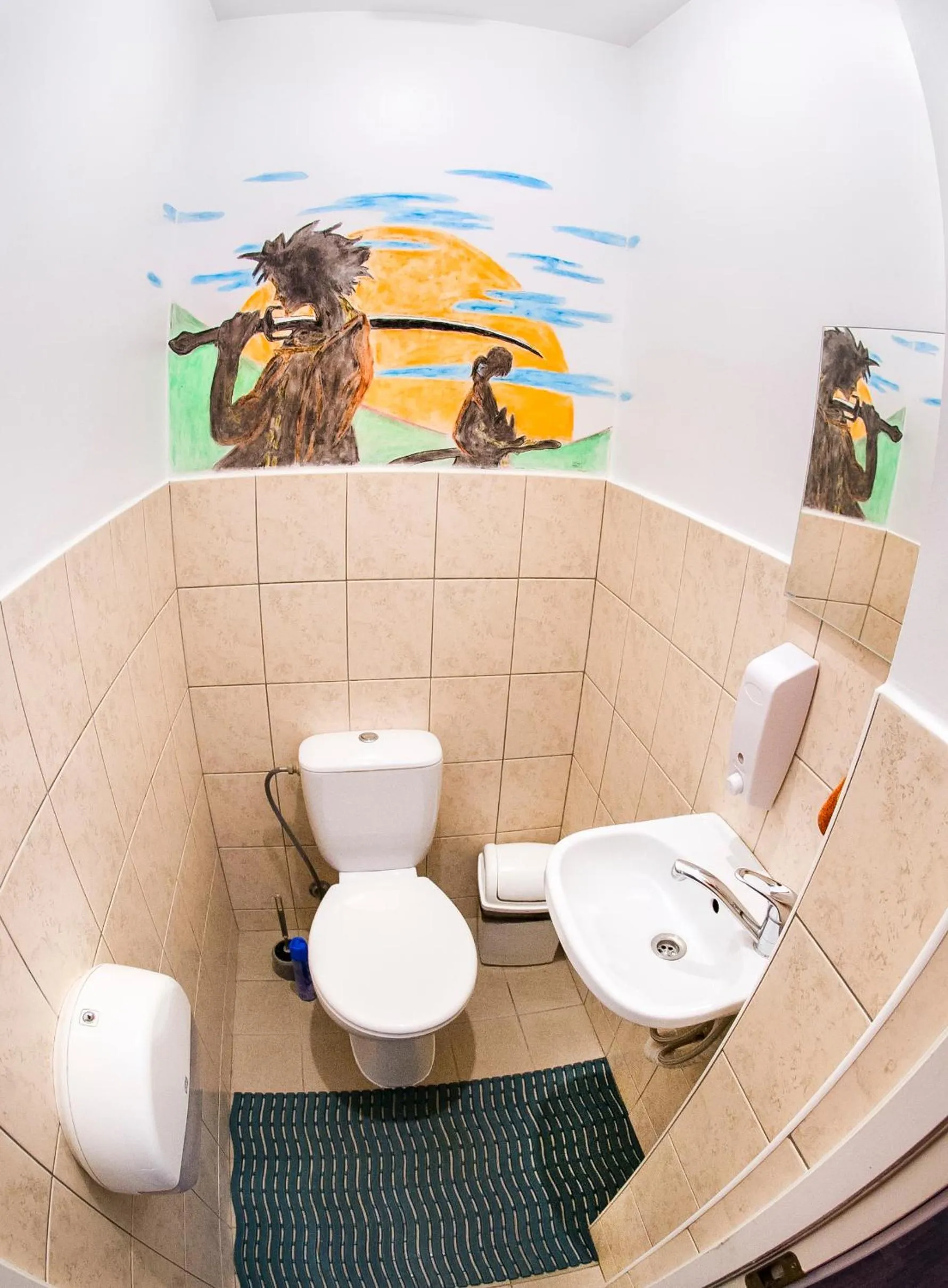 Toilet in Klaipeda Hostel