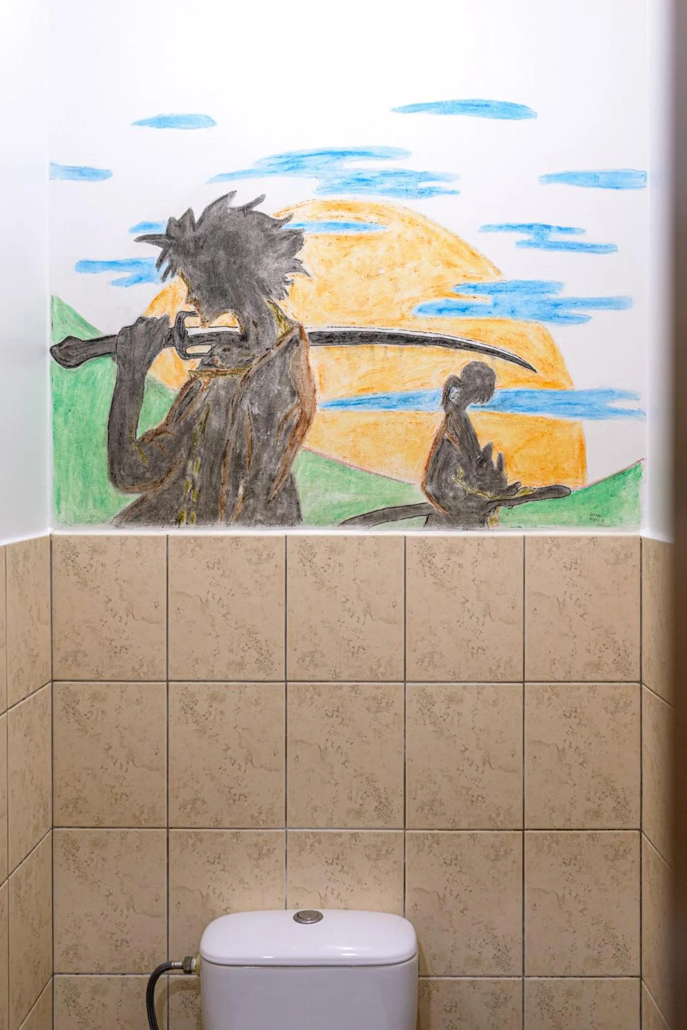 Toilet in Klaipeda Hostel