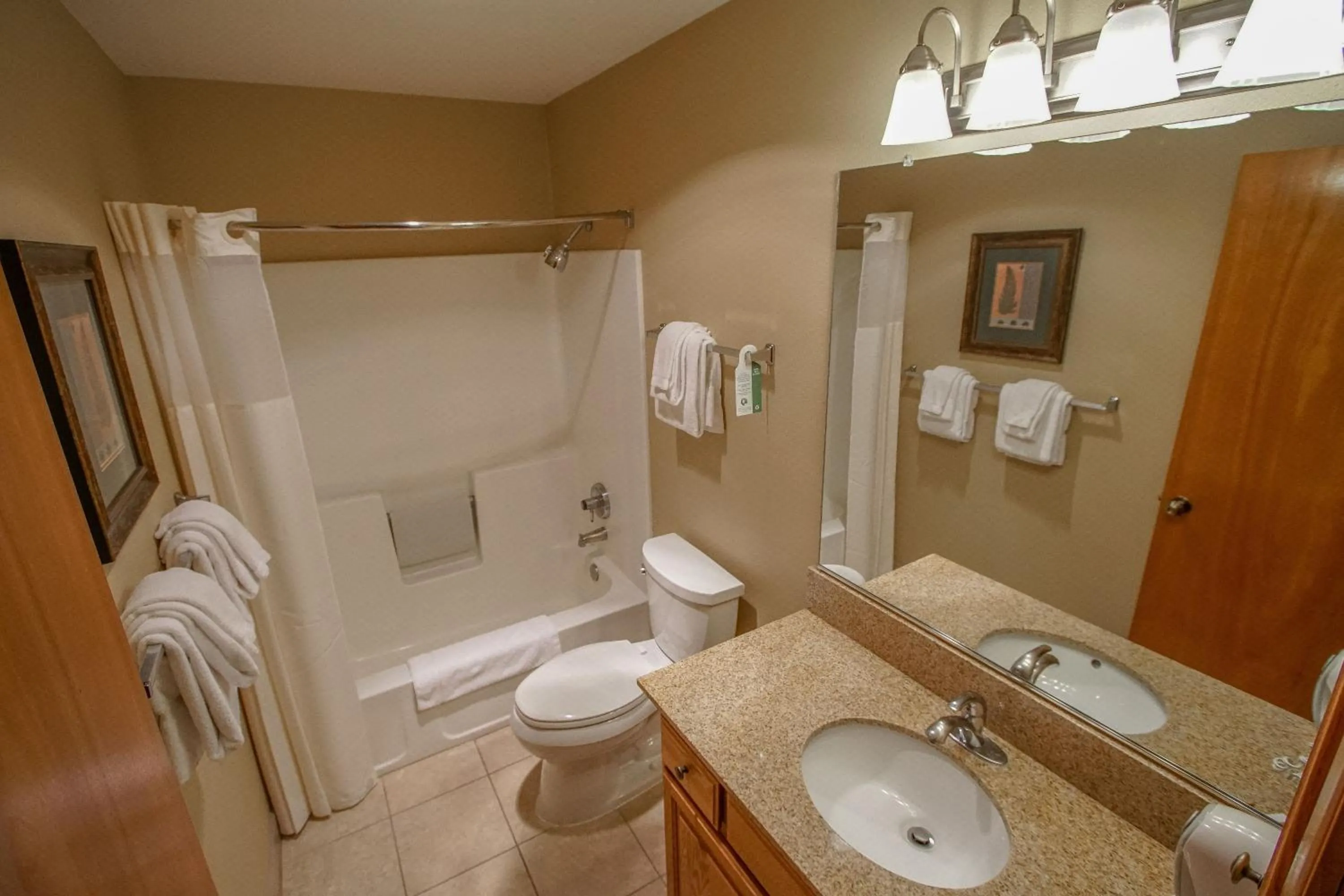 Bathroom in Whispering Woods Resort
