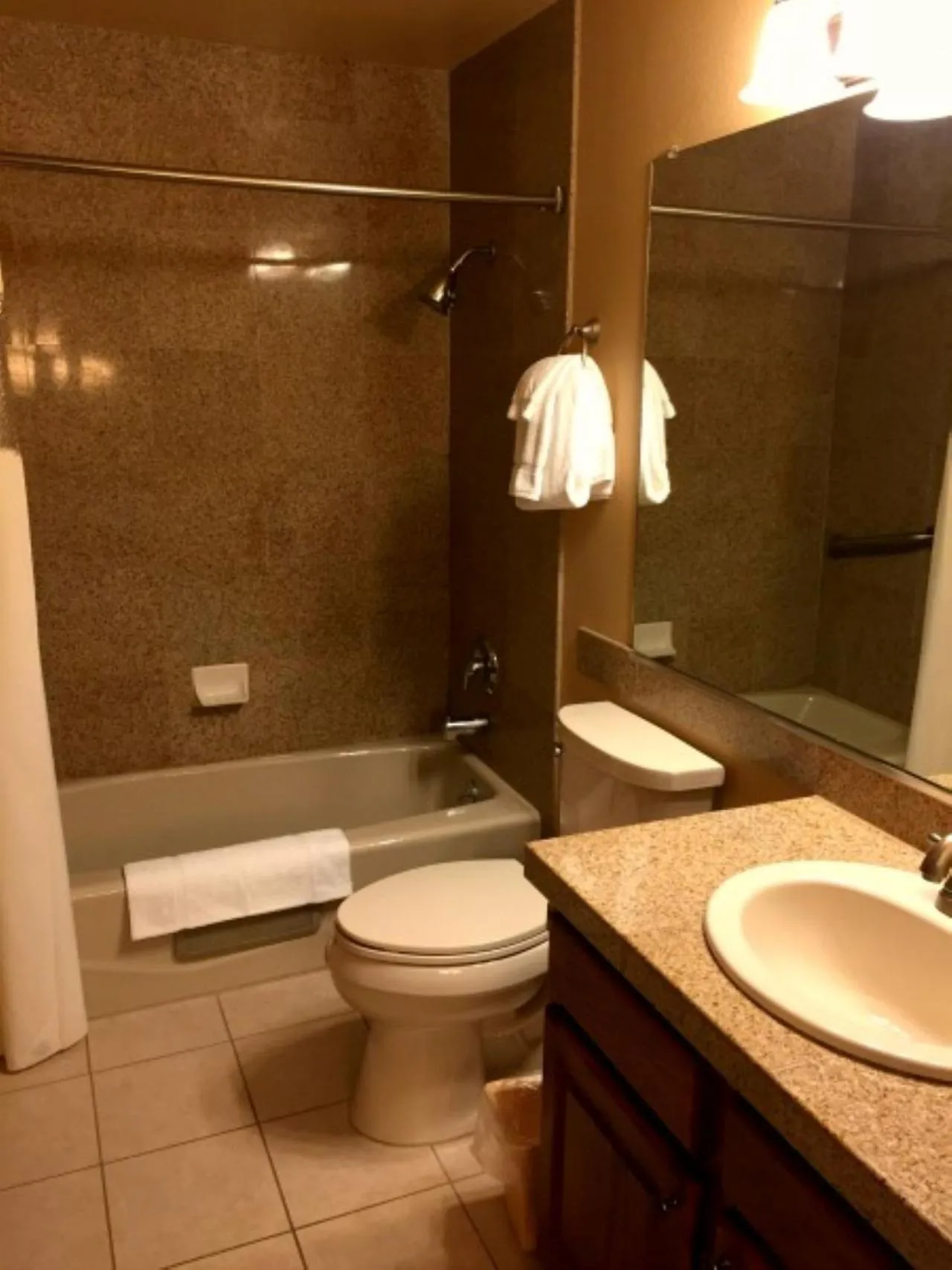 Bathroom in Whispering Woods Resort