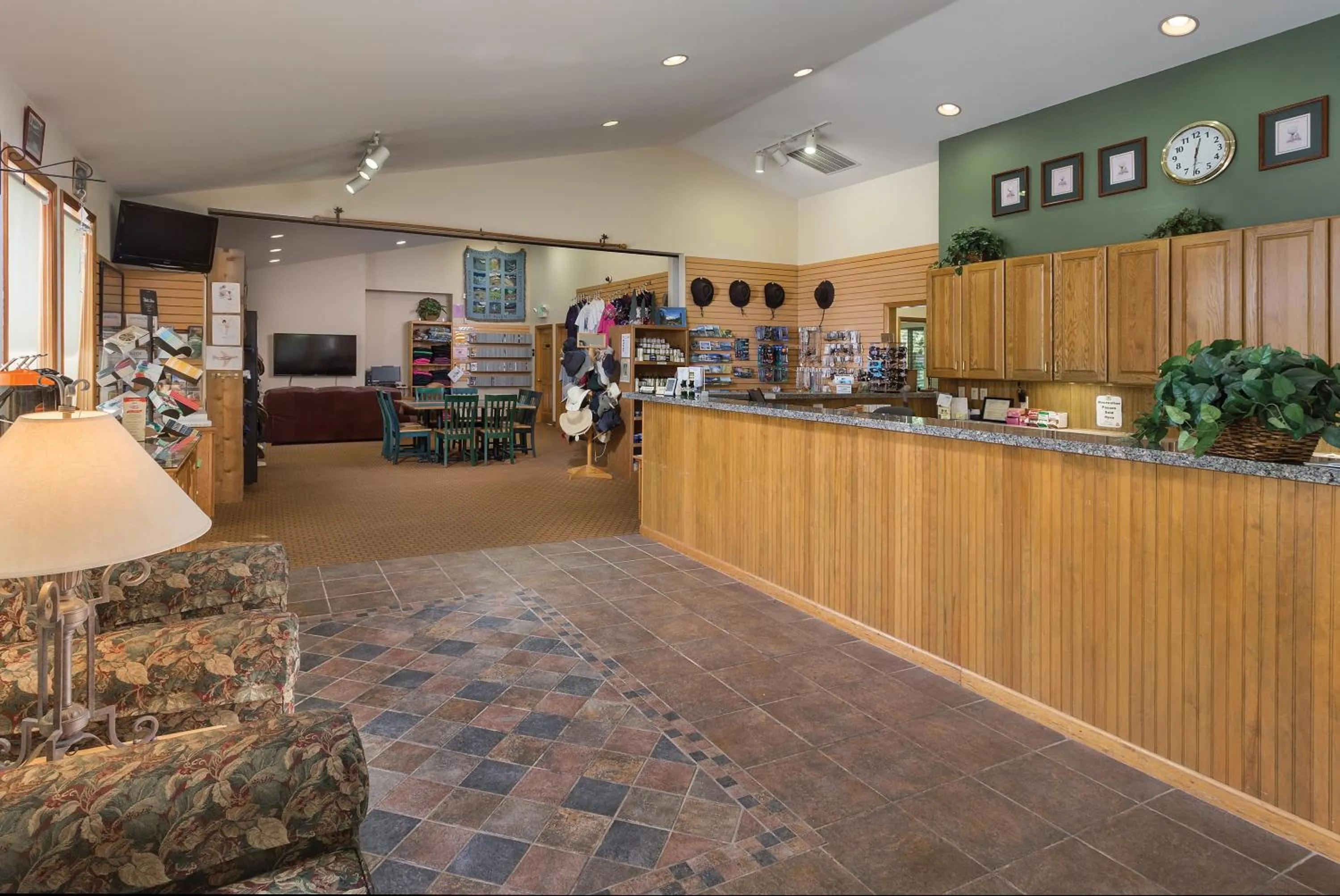 Lobby or reception in Whispering Woods Resort