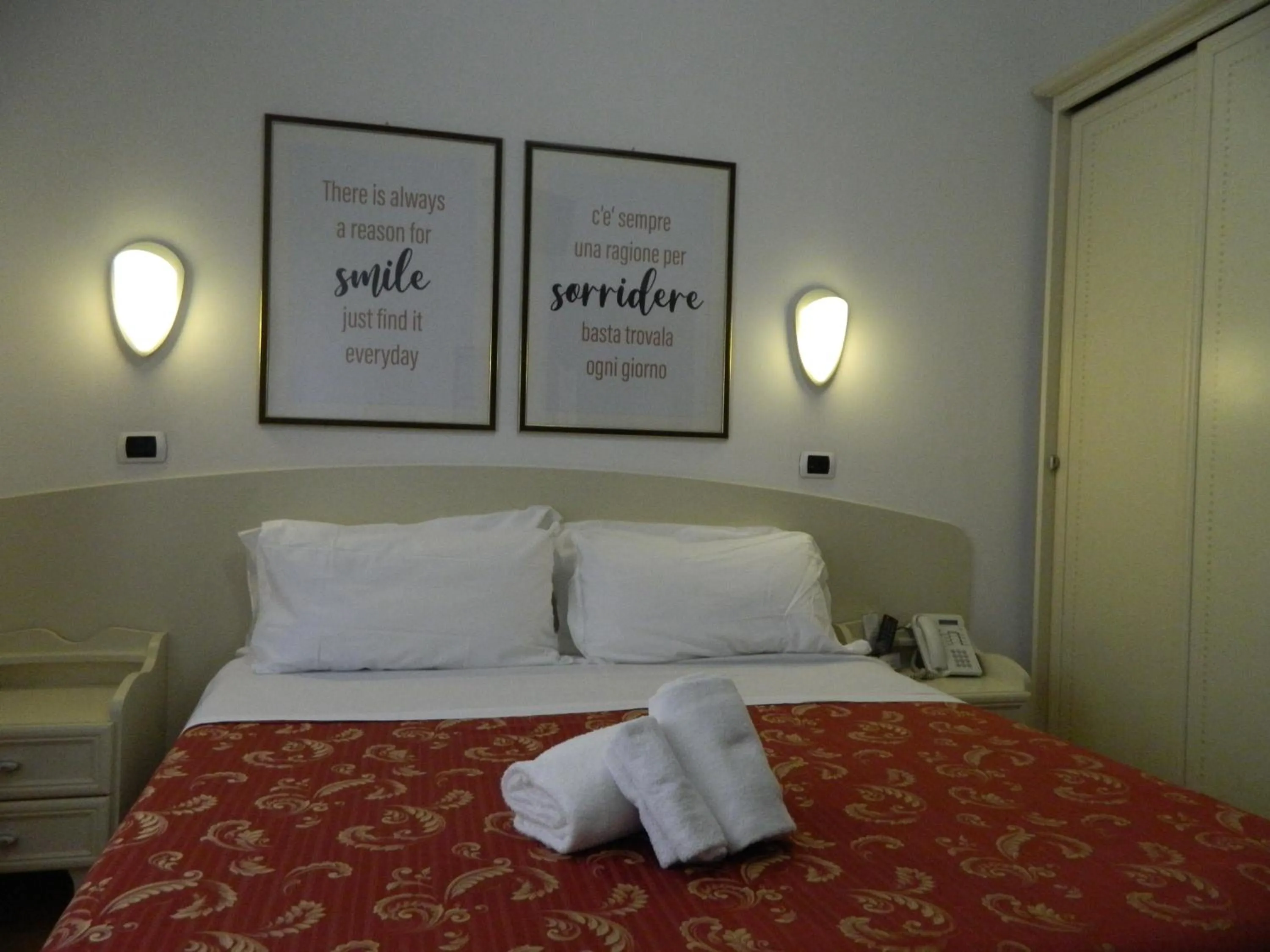 Bed in Hotel La Palazzina