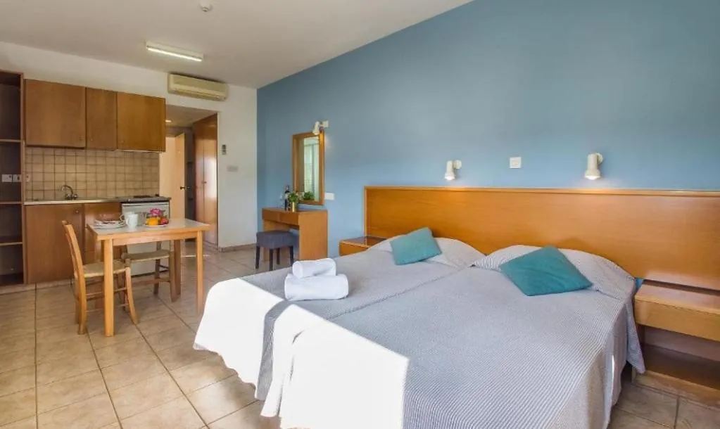 Bed in Captain Karas Holidays Apartments