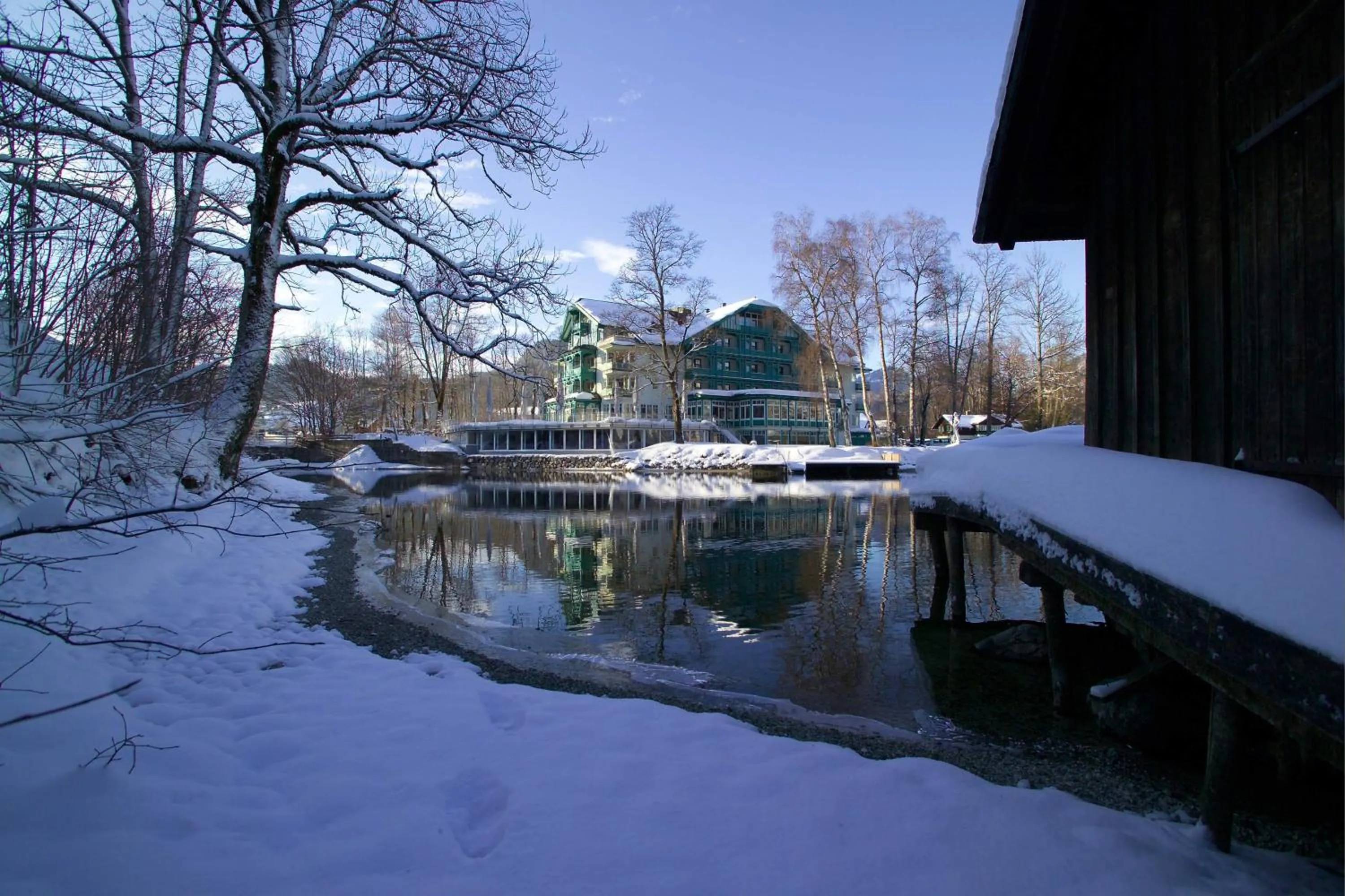 Facade/entrance in Seevilla Altaussee