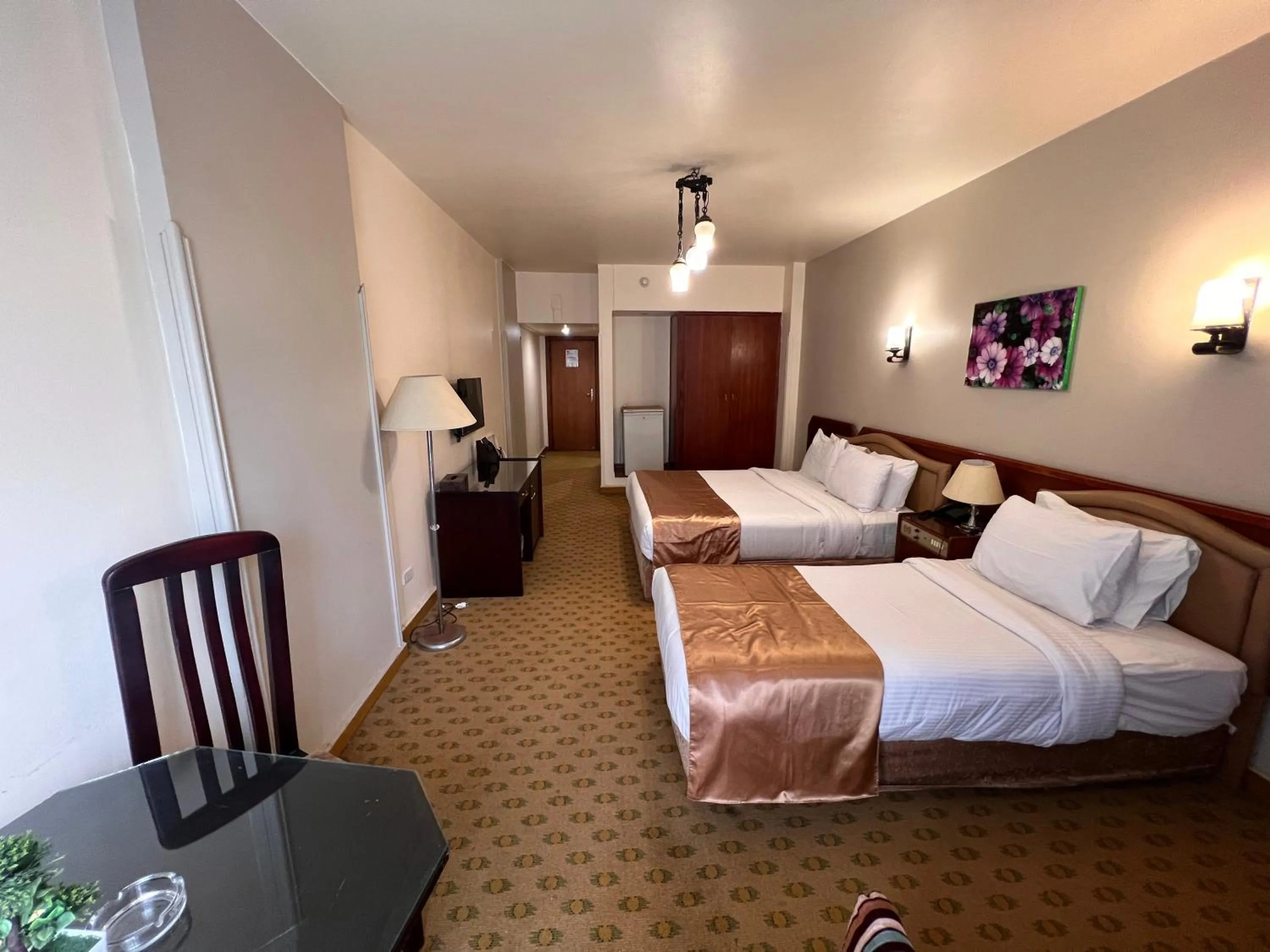 Bed in Santana Hotel Cairo