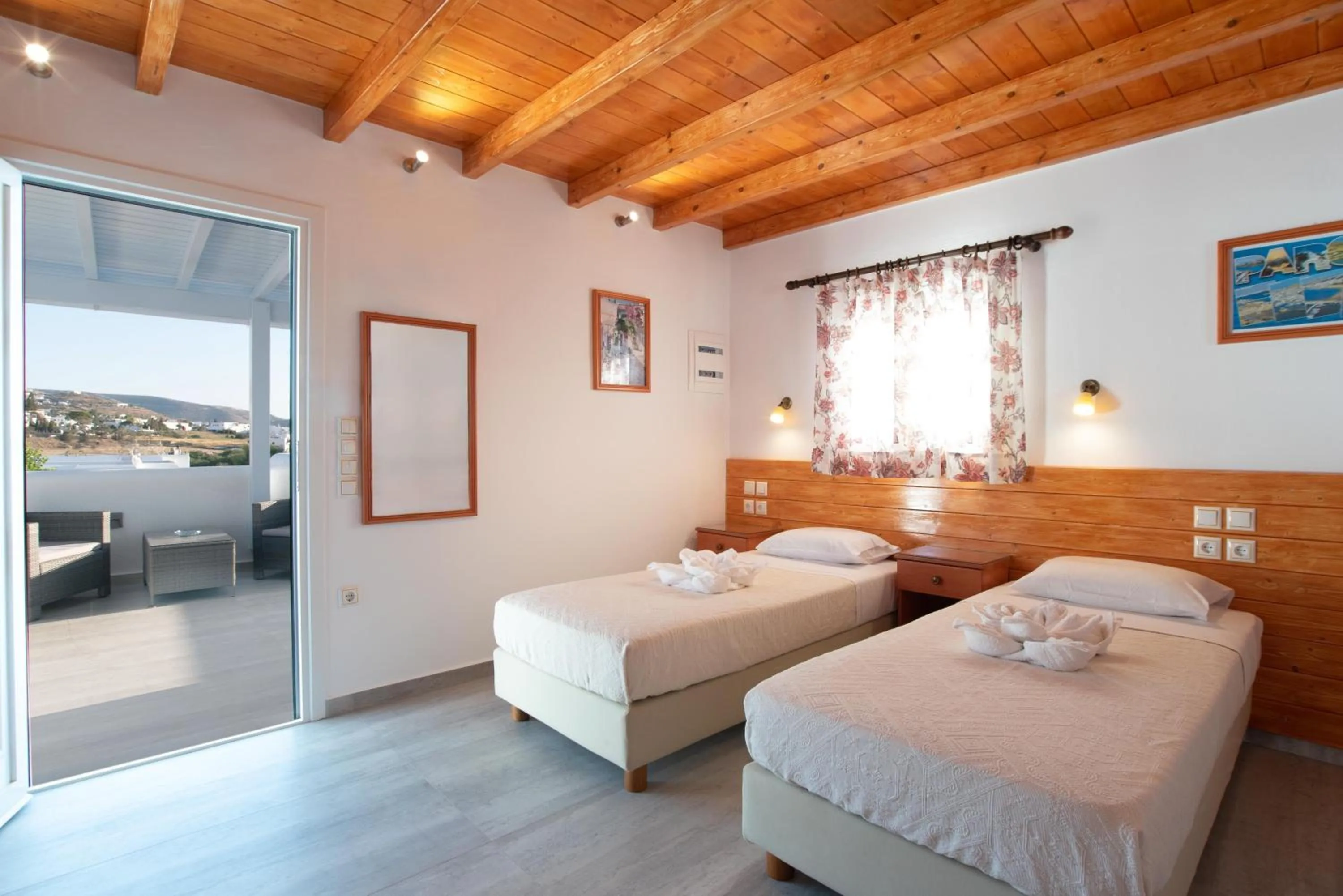 View (from property/room), Bed in Kontaratos Studios & Apartments