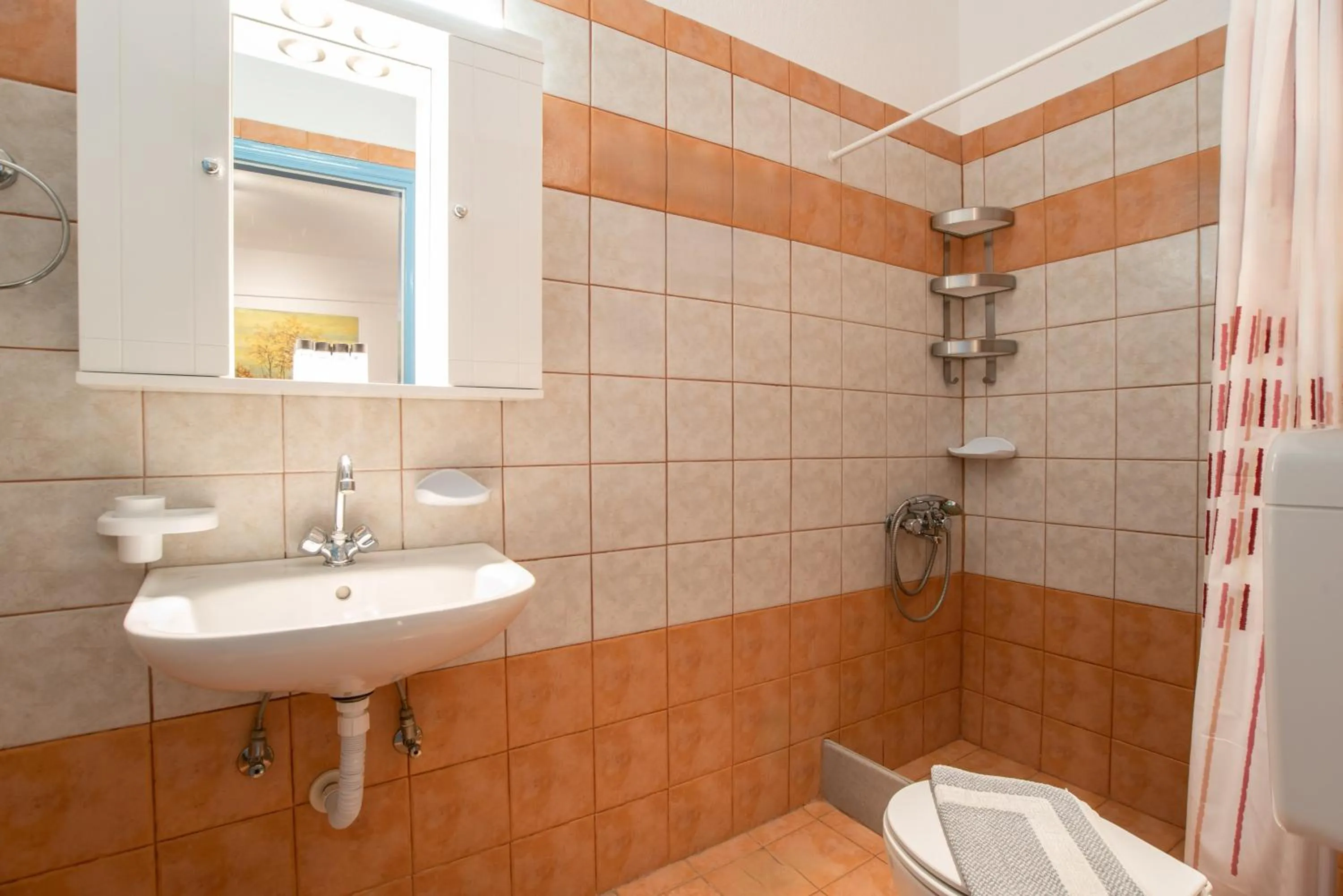 Shower in Kontaratos Studios & Apartments